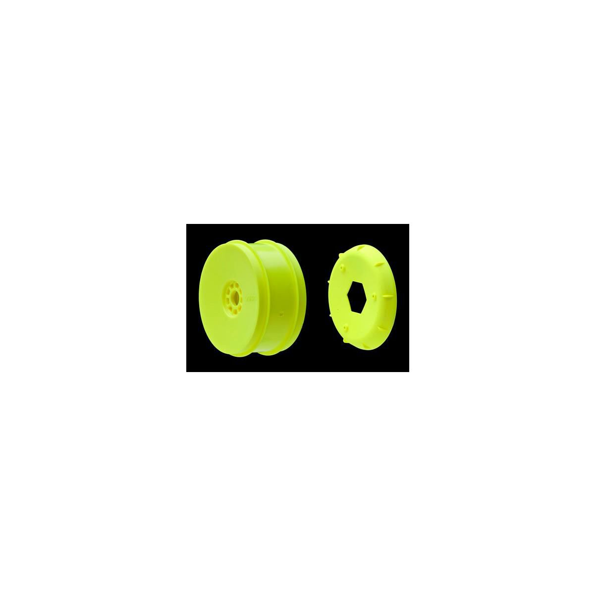 AKA PRODUCTS, INC. 1/8 EVO Wheels, Yellow (4): Buggy