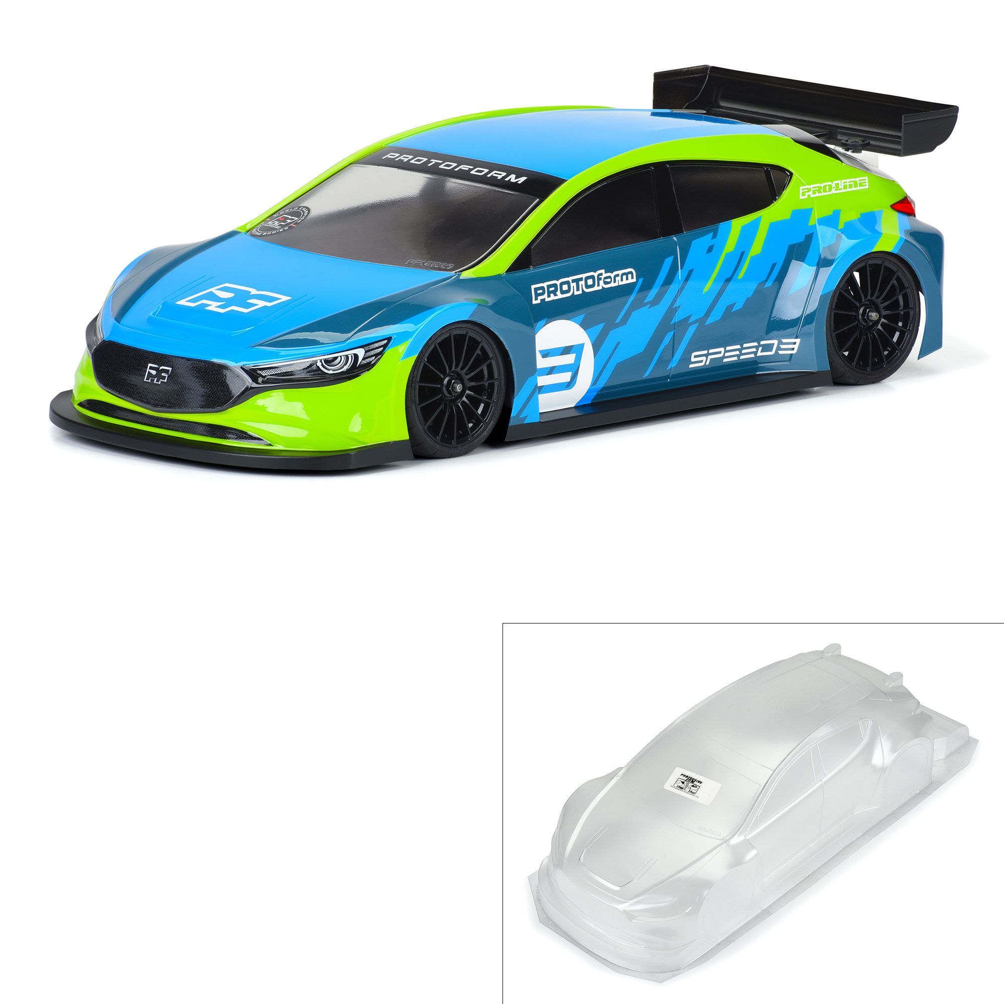 PROTOform 1/10 Speed3 Clear Body: 190mm FWD TC