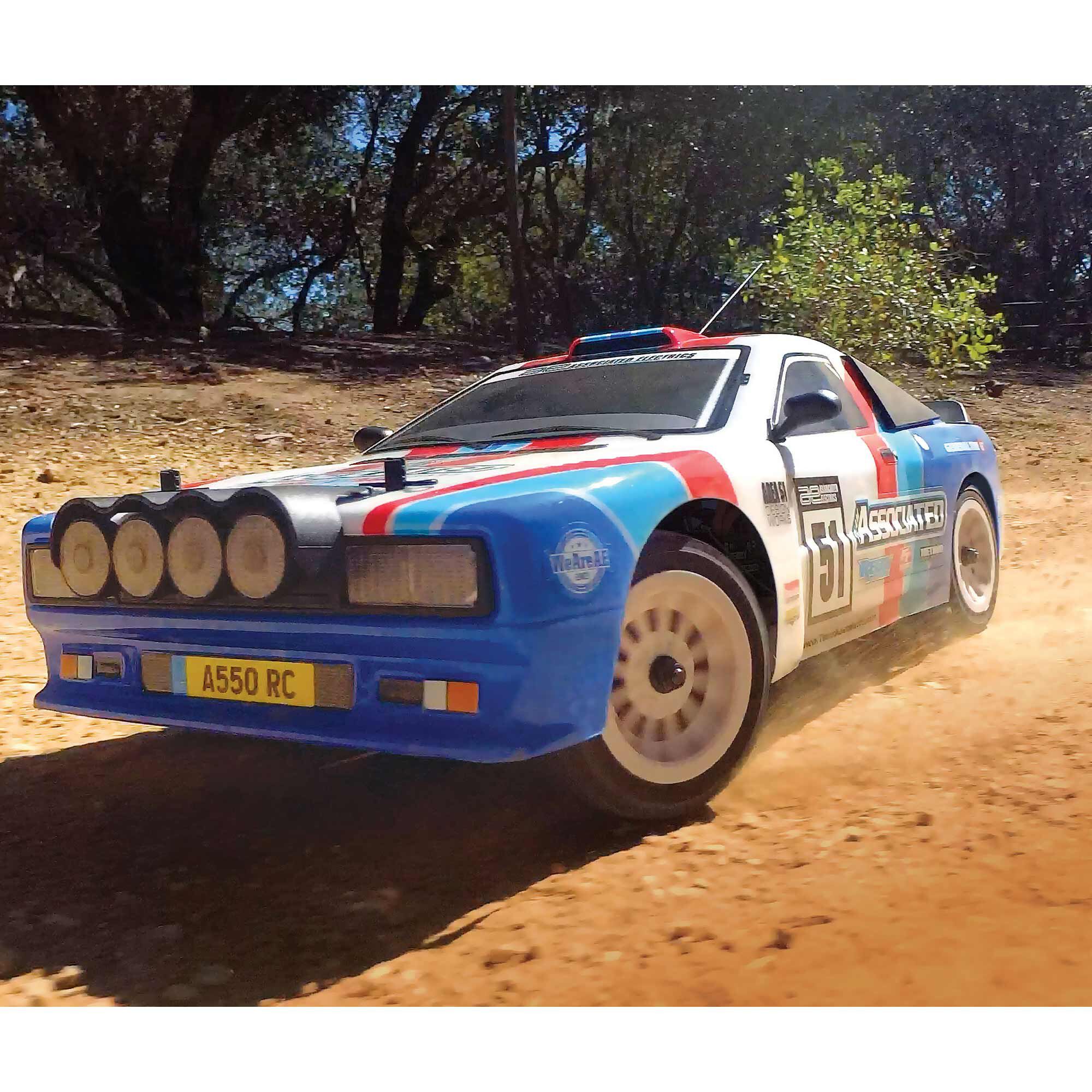 Team Associated 1/10 Apex2 Sport, A550 Rally Car RTR, LiPo Combo