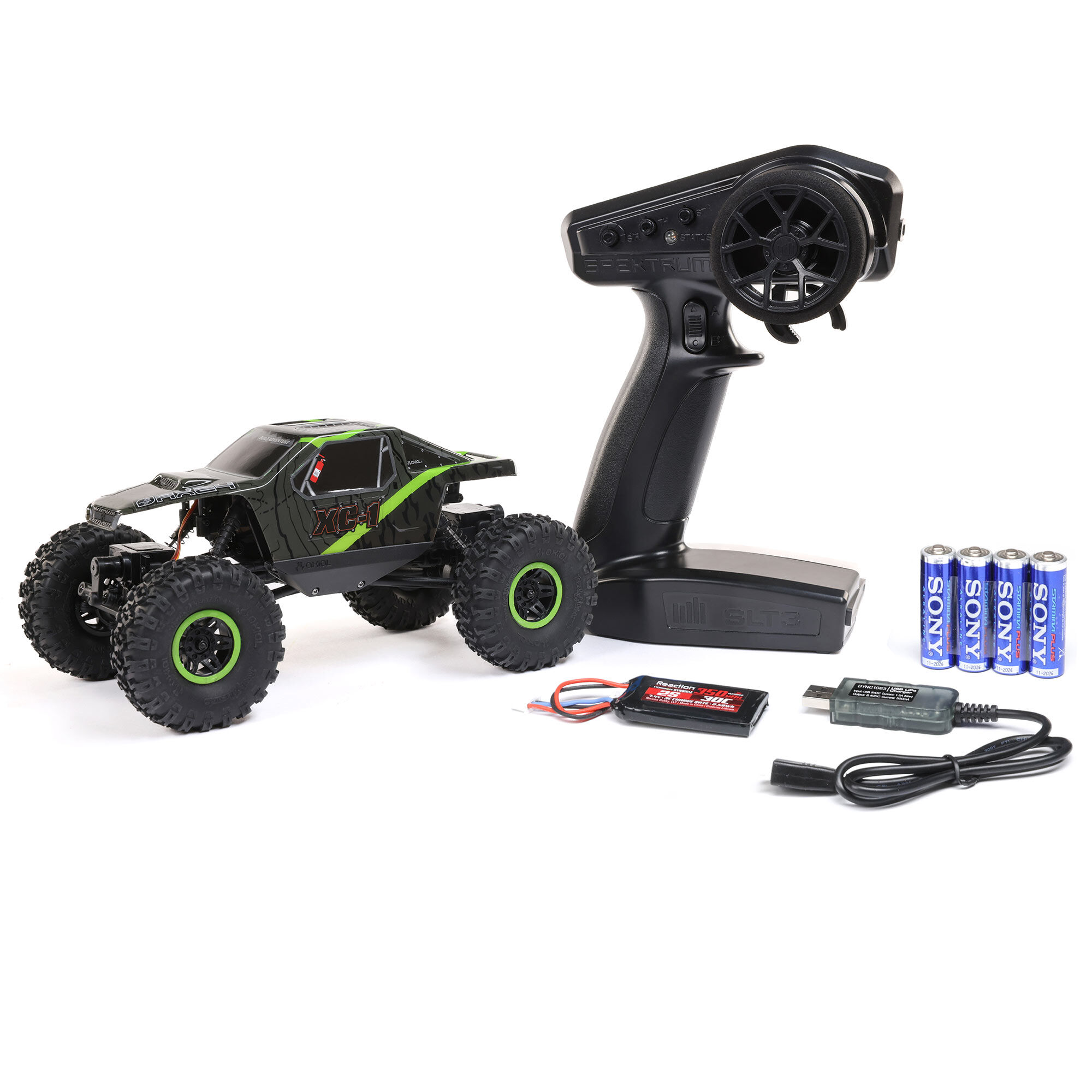 Axial 1/24 AX24 XC-1 4WS 4X4 RTR Brushed Rock Crawler (Battery & Charger Included), Green