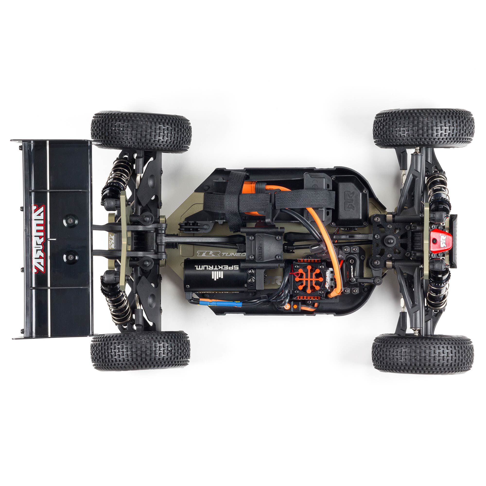 ARRMA 1/8 TYPHON 6S TLR Tuned 4X4 RTR Brushless Buggy, Red/Blue