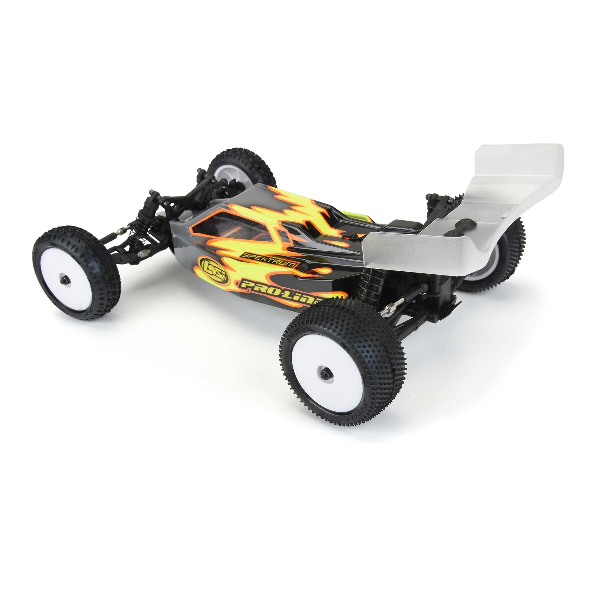 Pro-Line Racing 1/18 Prism Rear Carpet Mini-B Tires Mounted 8mm White Wheels (2)
