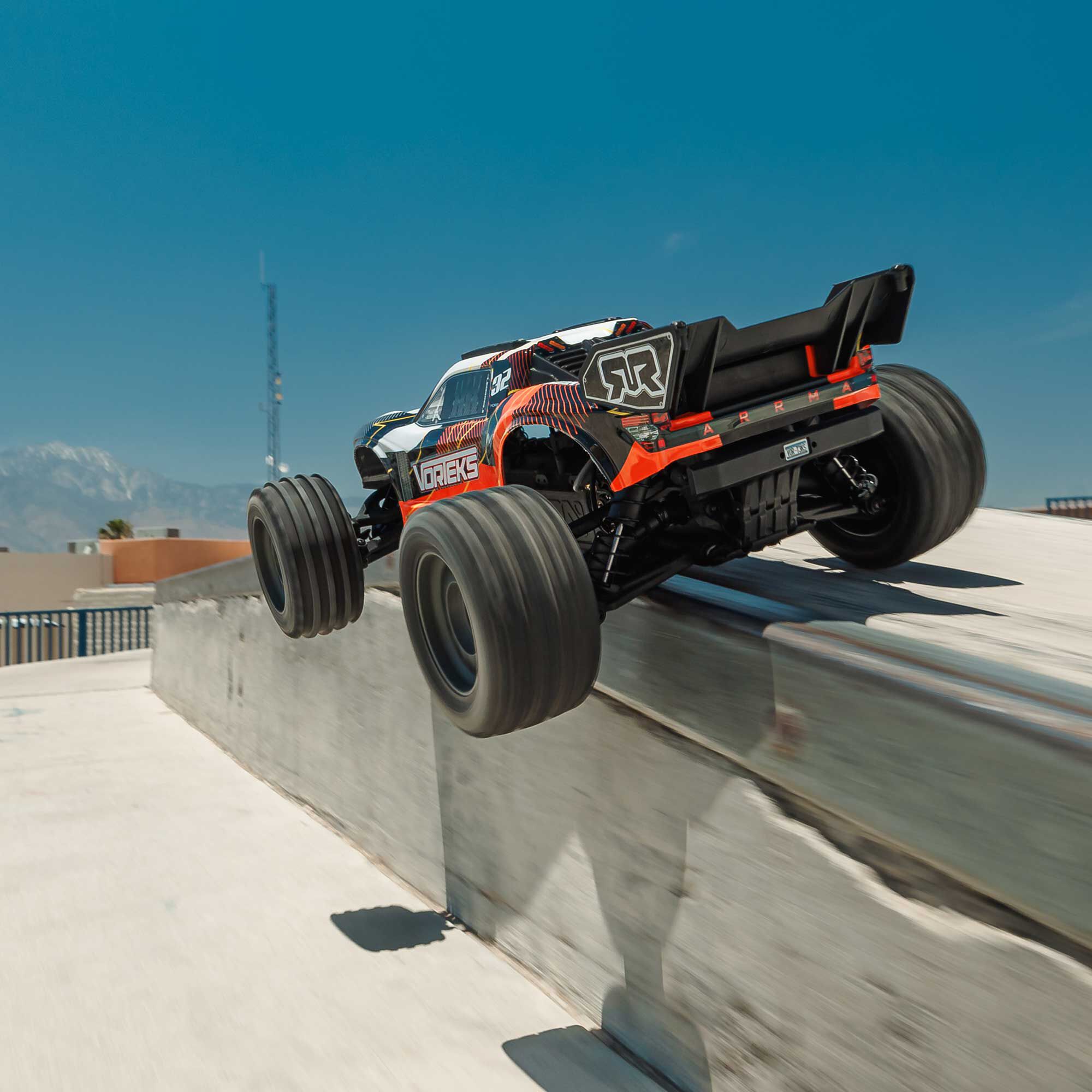 ARRMA 1/10 VORTEKS 2WD RTR Brushed Stadium Truck (Battery & Charger Included), Orange