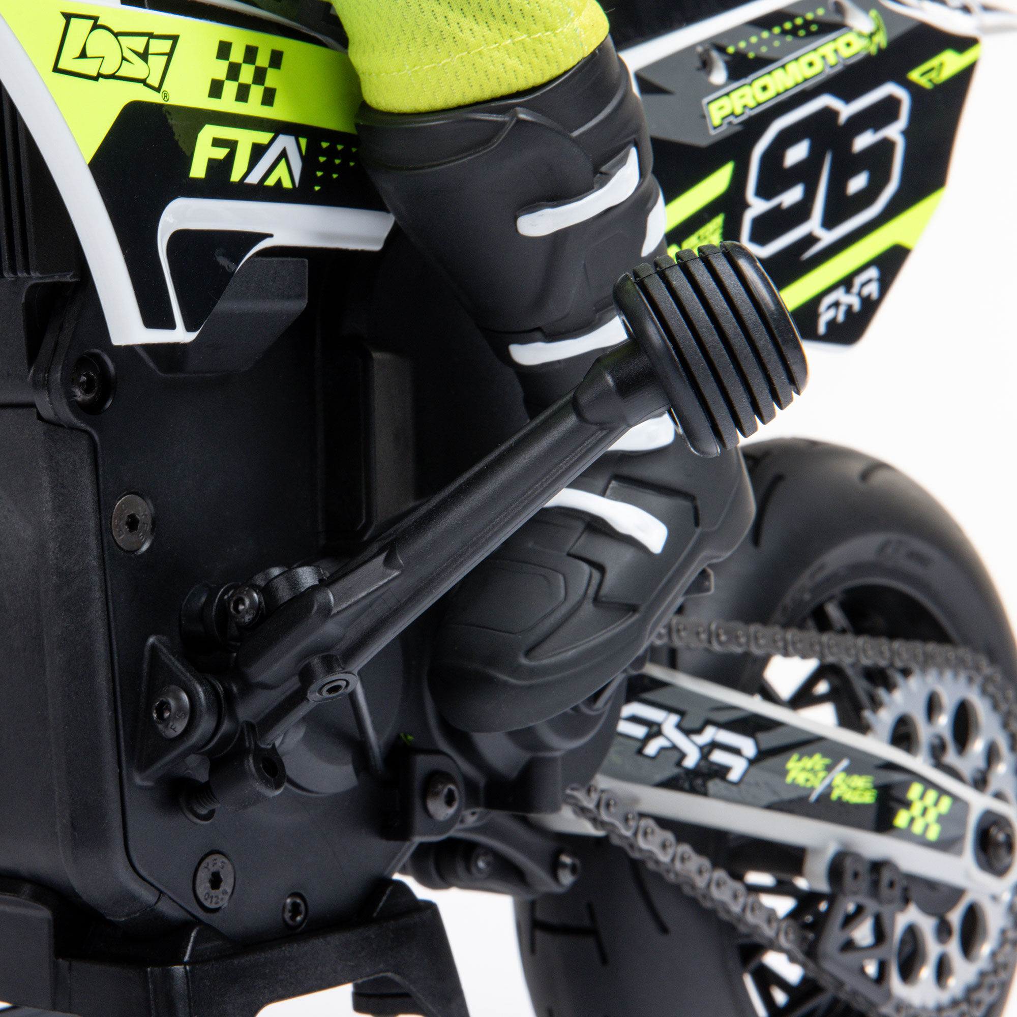 Losi 1/4 Promoto-SM FXR Supermoto Motorcycle RTR (Battery and Charger Included), White