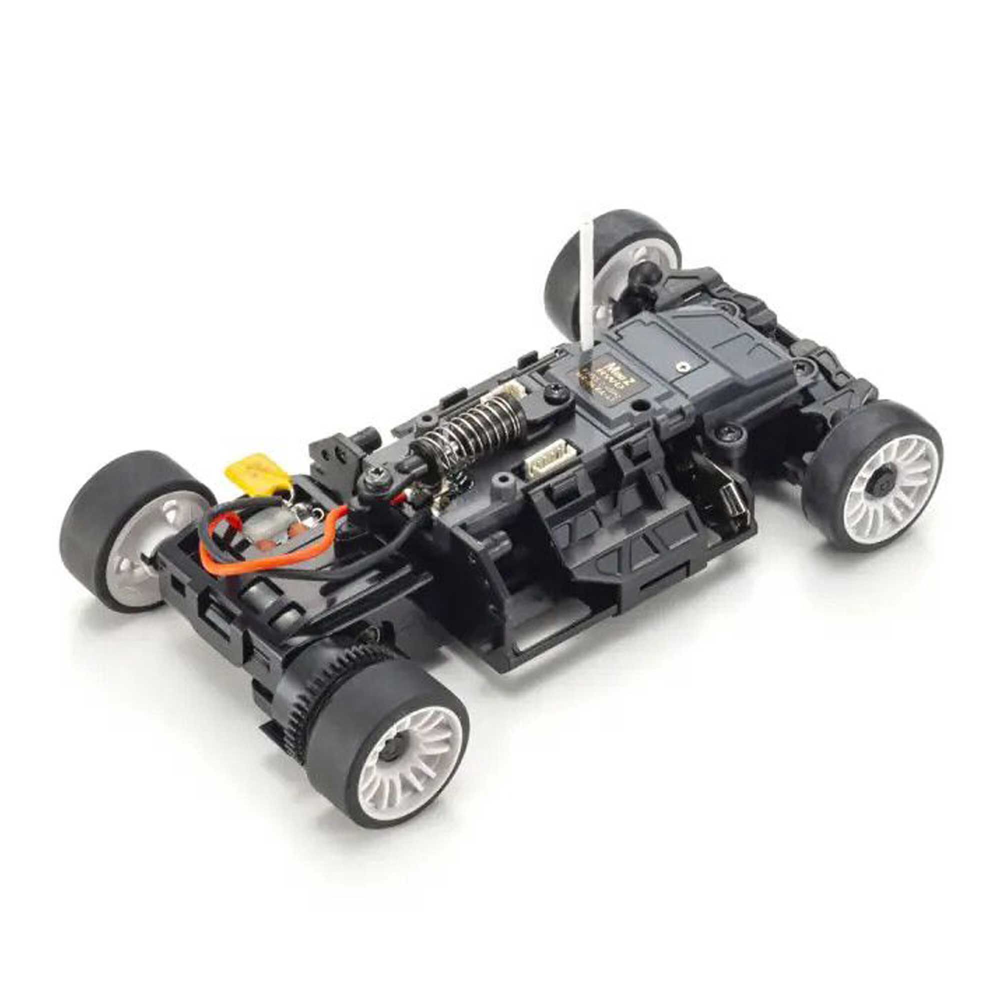 Kyosho 1/28 Chevrolet Corvette C8.R MR-04 MINI-Z RWD RTR, Guntmetal/ White