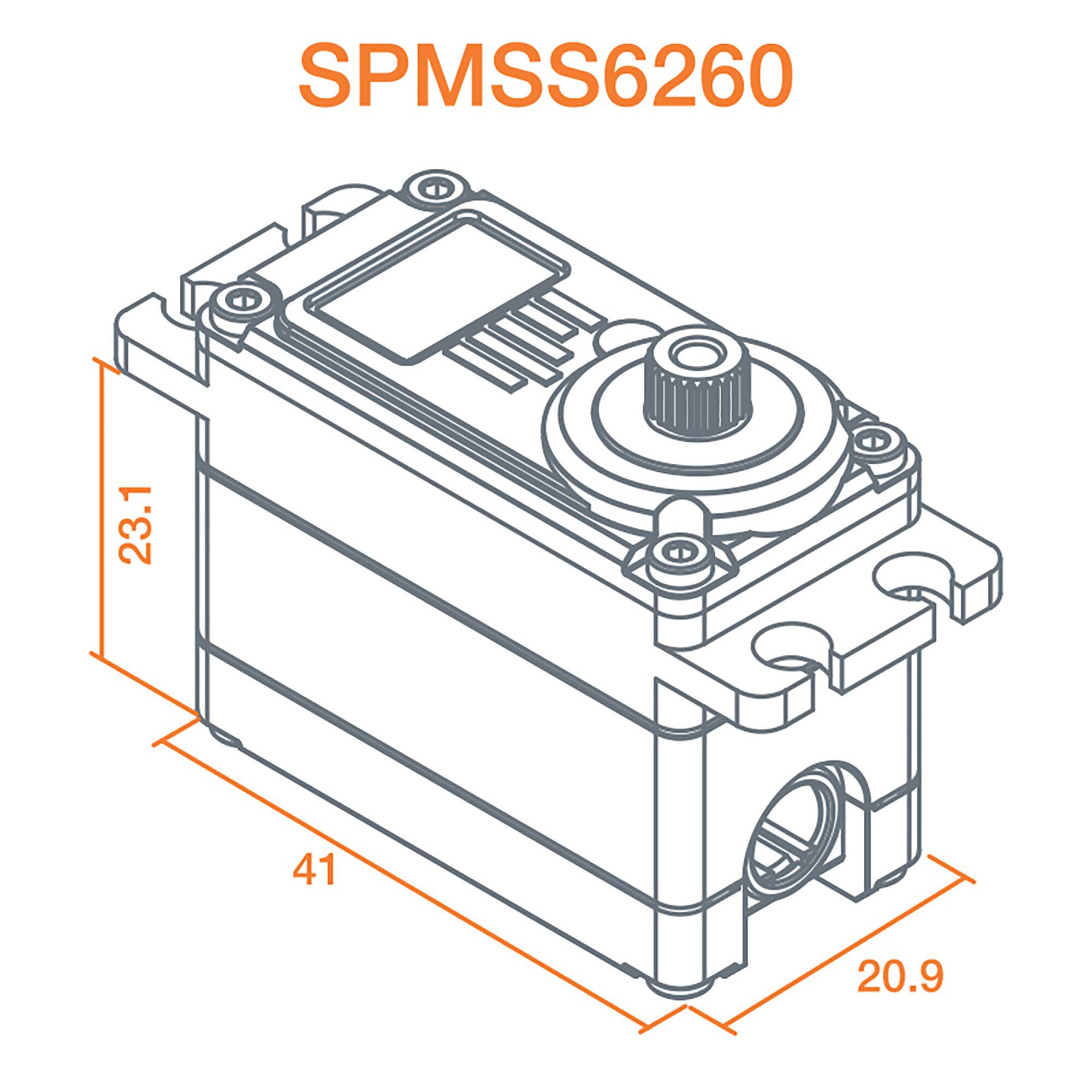 Spektrum S6260 Standard Digital HV High Speed Metal Gear Surface Servo