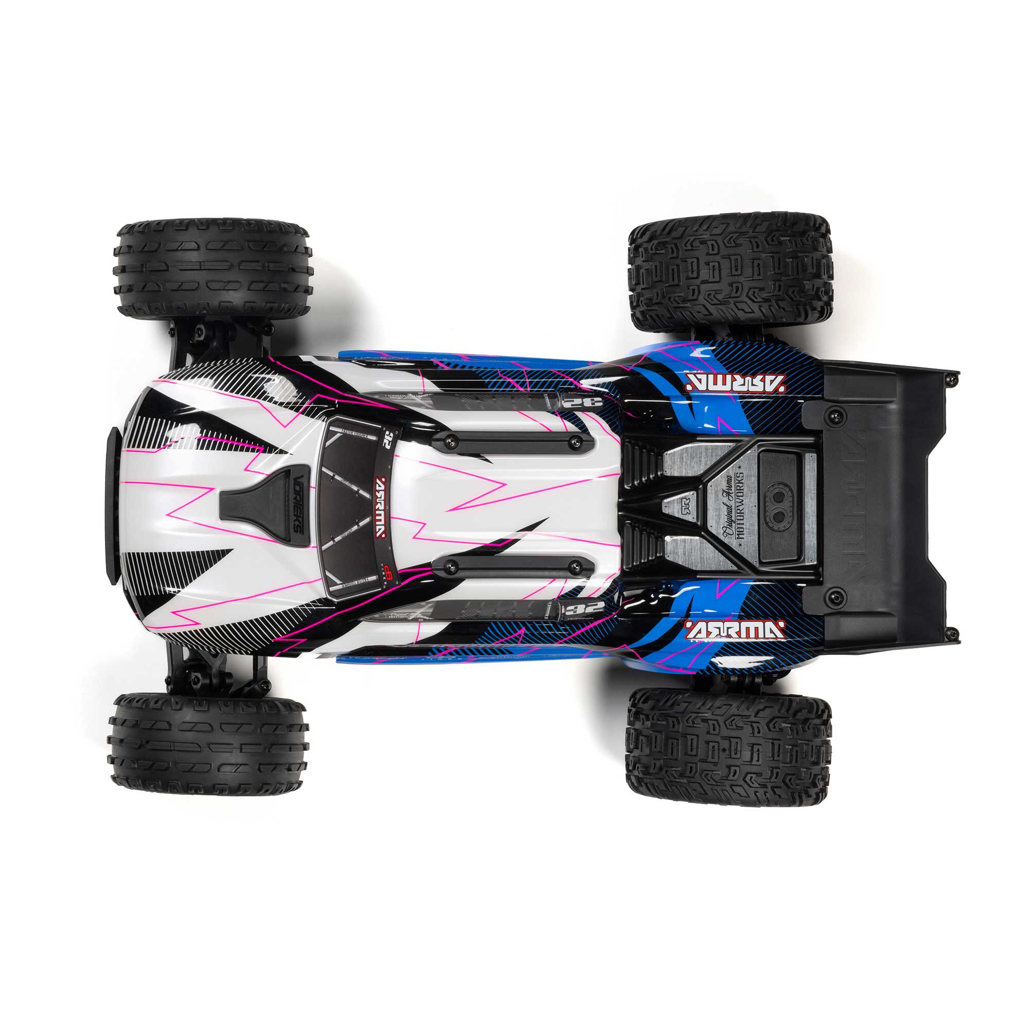 ARRMA 1/10 VORTEKS 2WD RTR Brushed Stadium Truck, Blue