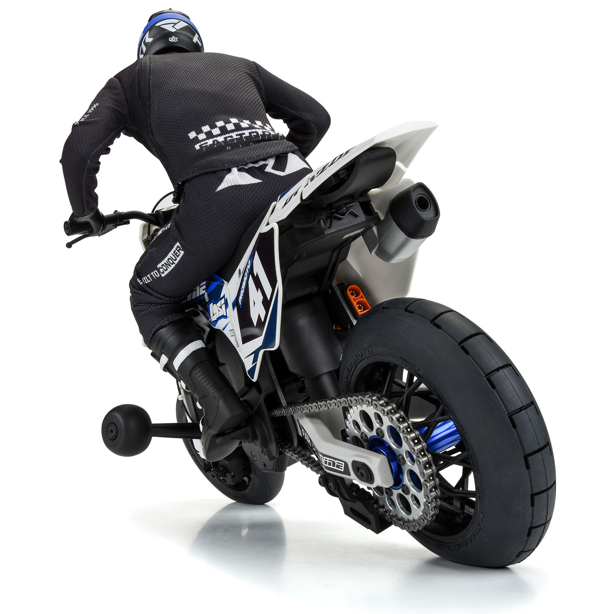 Pro-Line Racing 1/4 Supermoto S3 Motorcycle Rear Tire MTD Black (1): PROMOTO-MX