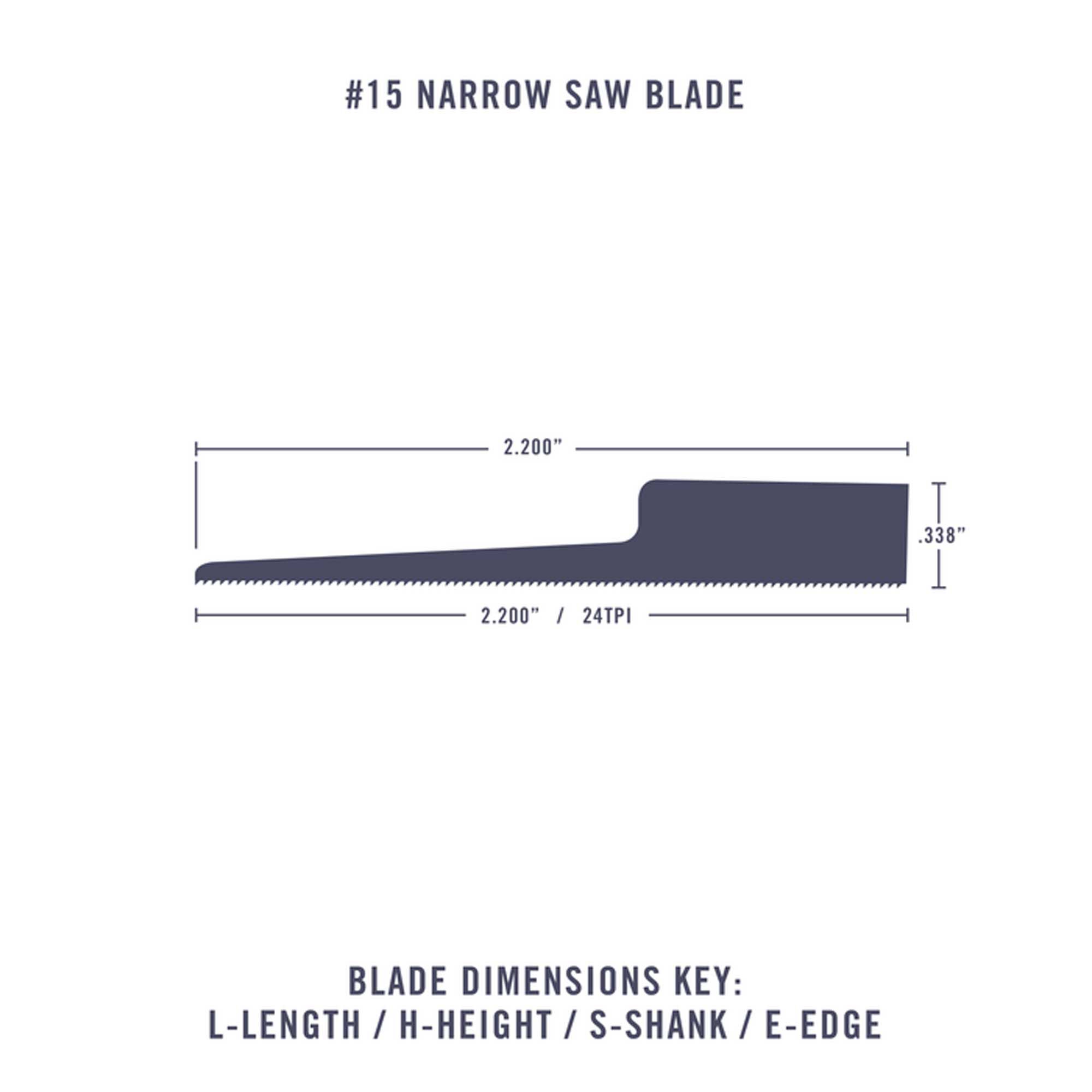 Excel Hobby Blade Corp #15 Saw Blade