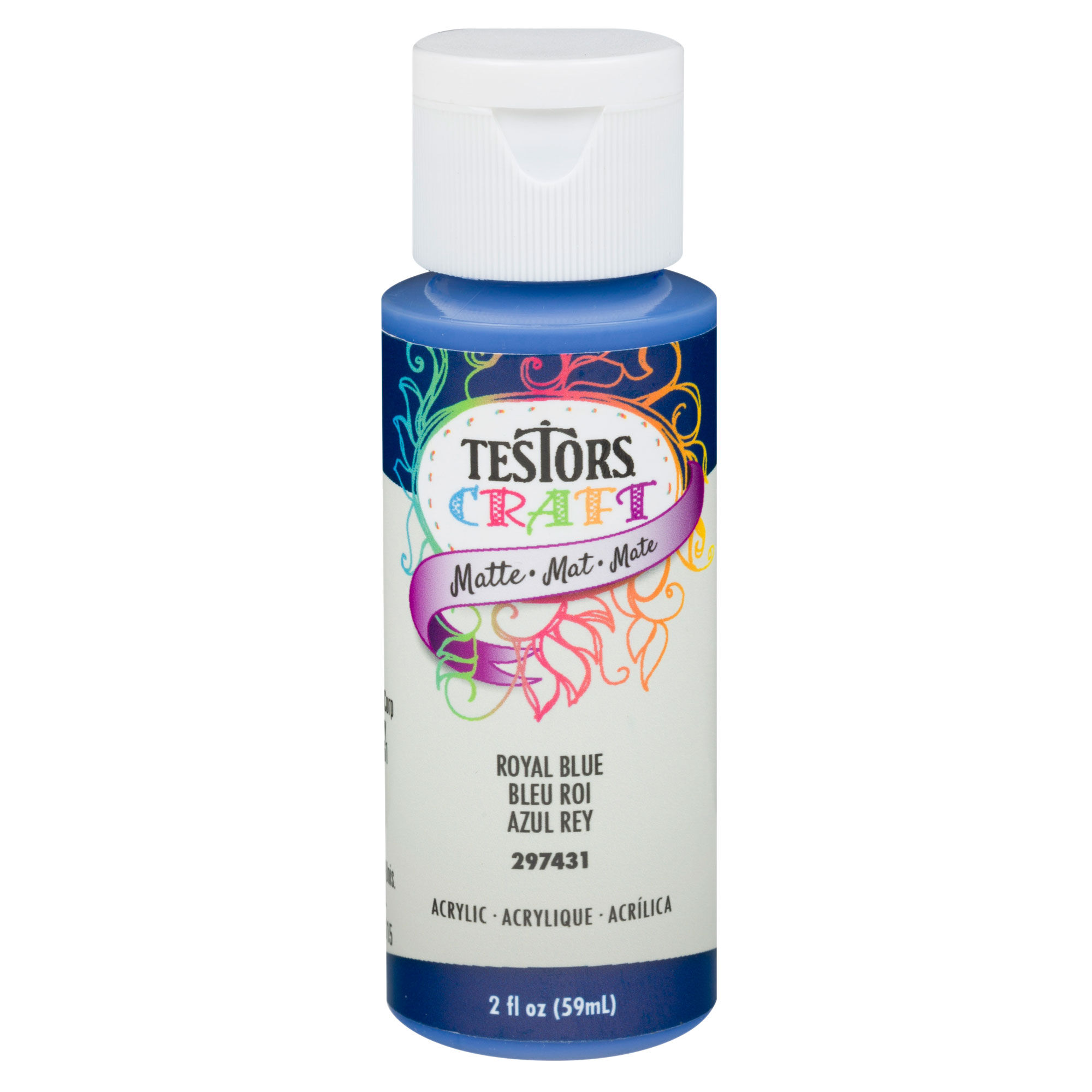 Testor Corp. Testors 2oz Acrylic Craft Paint, Satin Royal Blue