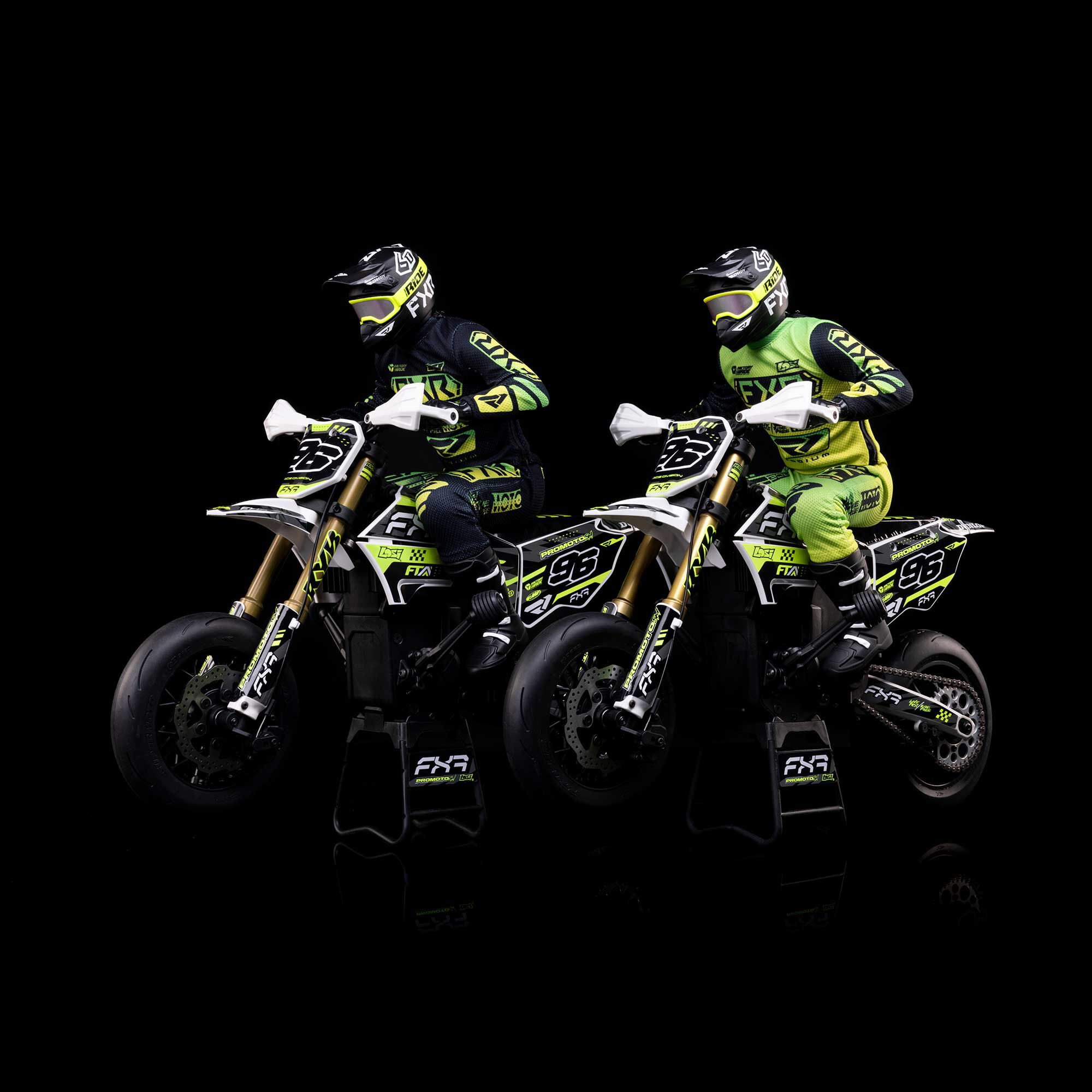 Losi 1/4 Promoto-SM FXR Supermoto Motorcycle RTR Basic, White