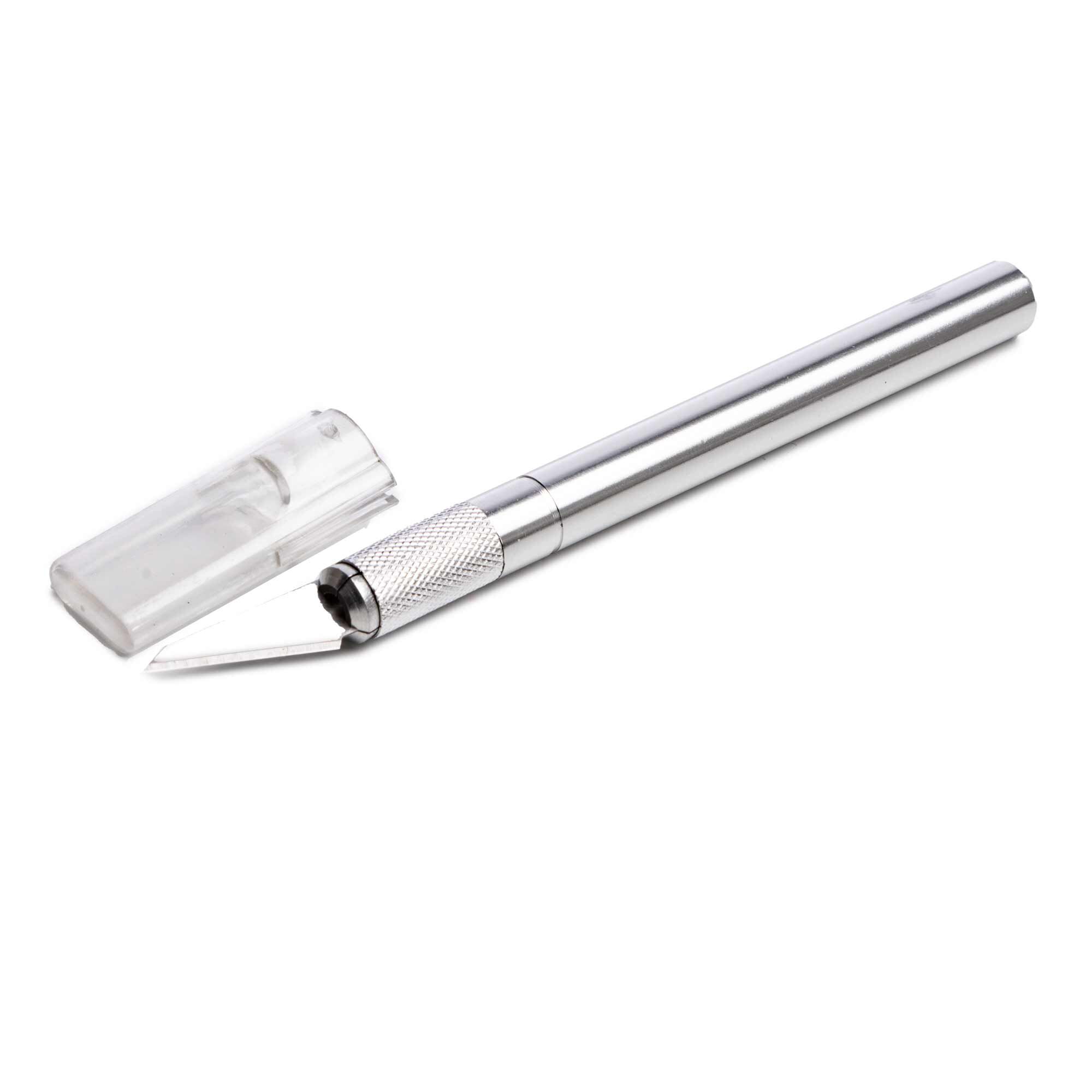 Hobby Essentials #2 Medium Duty Aluminum Knife with Safety Cap