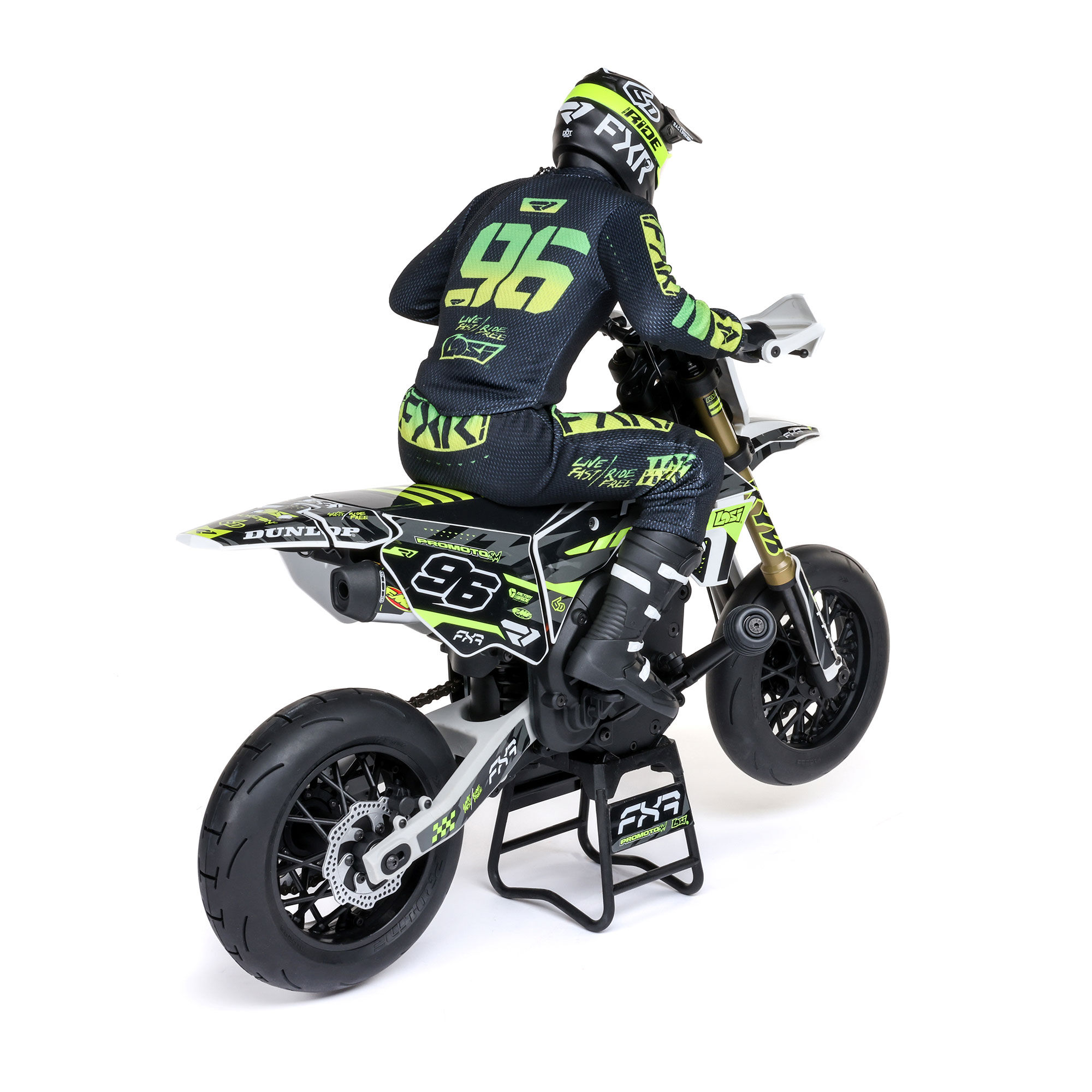 Losi 1/4 Promoto-SM FXR Supermoto Motorcycle RTR Basic, White