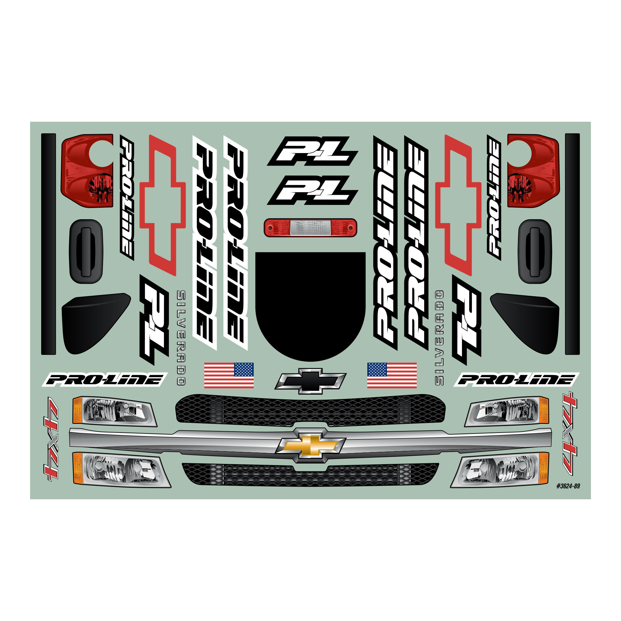 Pro-Line Racing 1/7 Pre-Cut 2007 Chevy Silverado Clear Body: Unlimited Desert Racer
