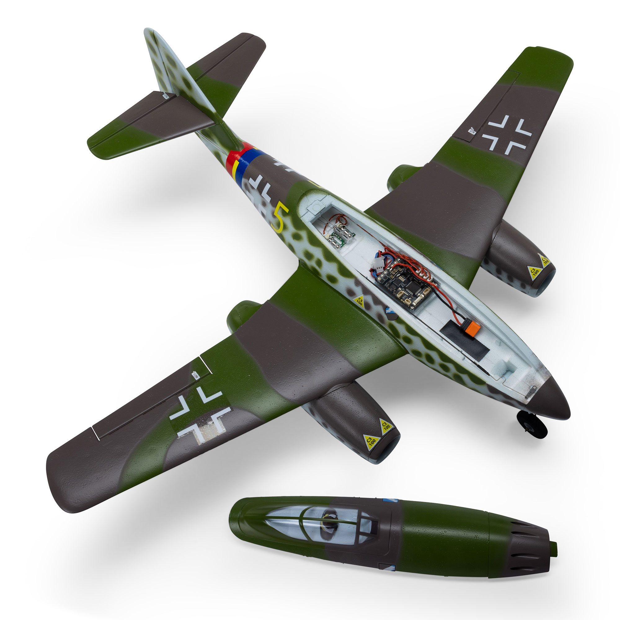 E-flite UMX Me 262 30mm EDF Jet BNF Basic with AS3X and SAFE Select, 660mm