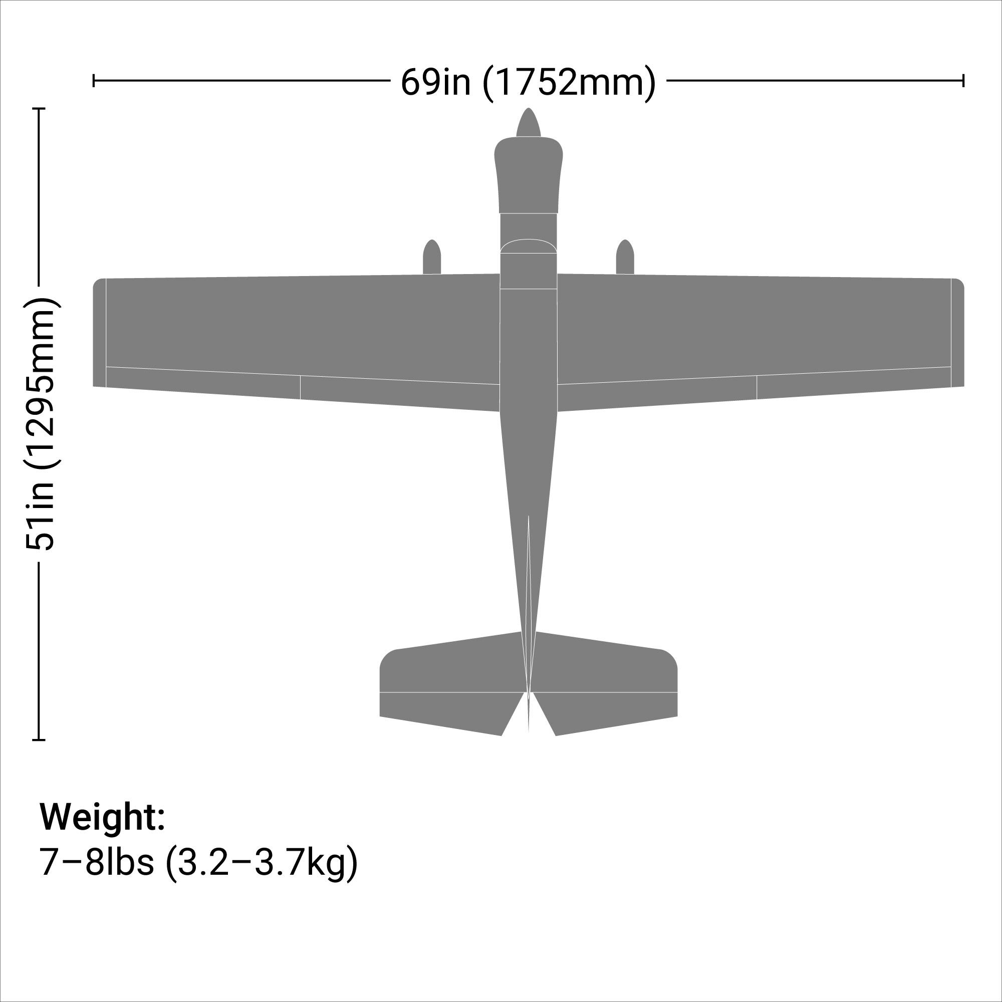 Hangar 9 Valiant 10cc ARF, 69"