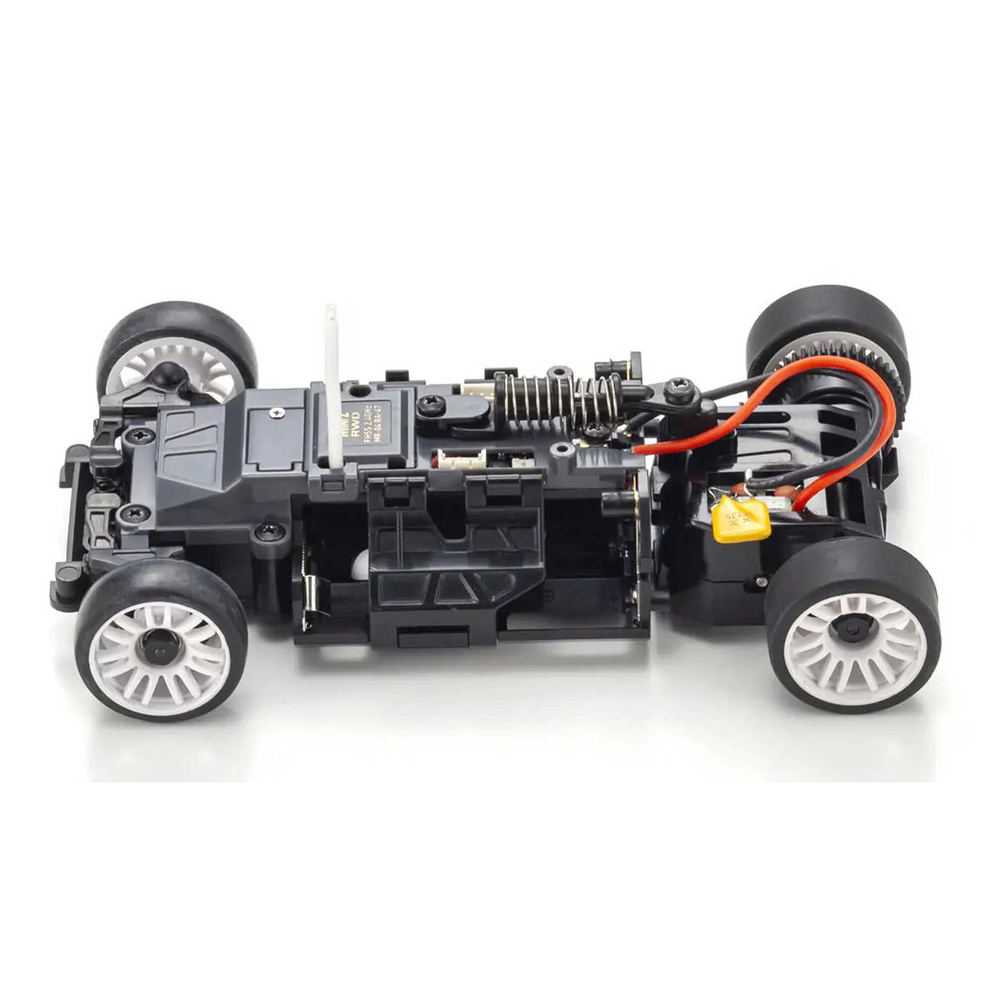 Kyosho 1/28 Chevrolet Corvette C8.R MR-04 MINI-Z RWD RTR, Chrome/ Yellow