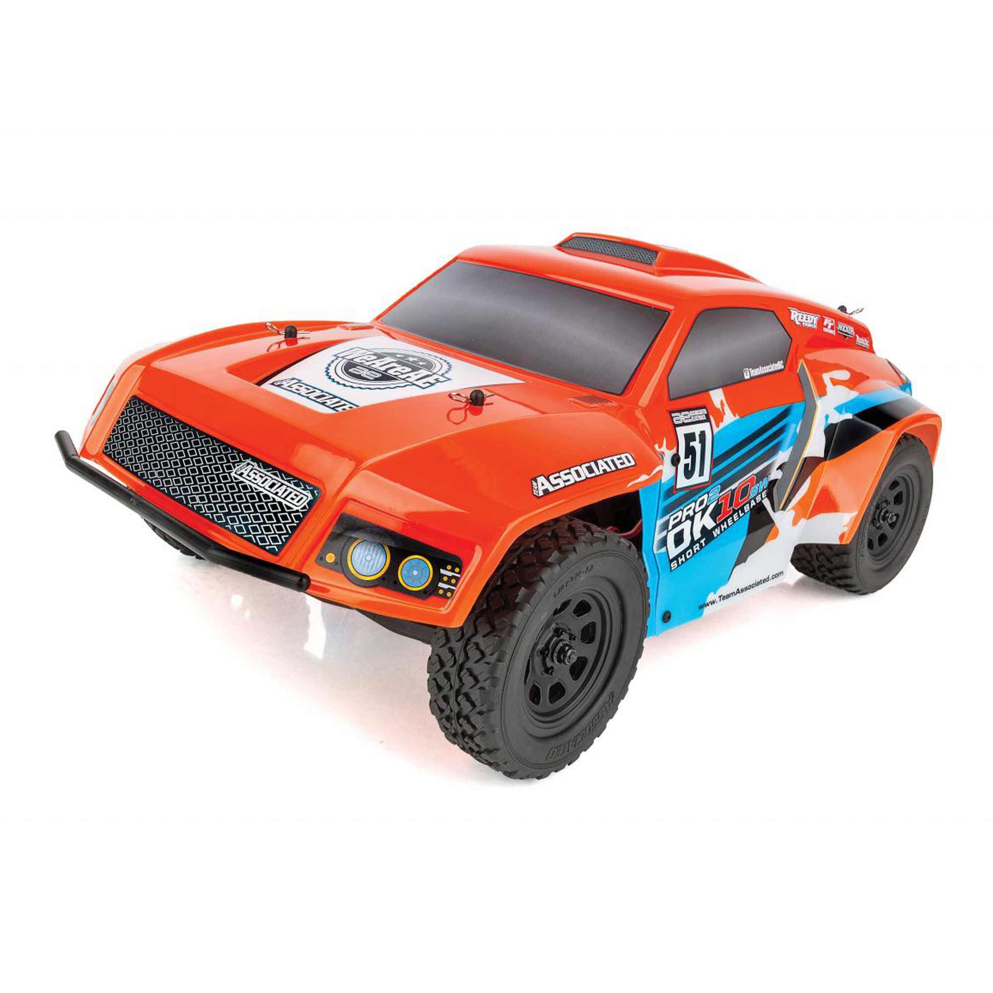 Team Associated 1/10 Pro2 DK10SW 2WD Dakar Buggy RTR, Red/White