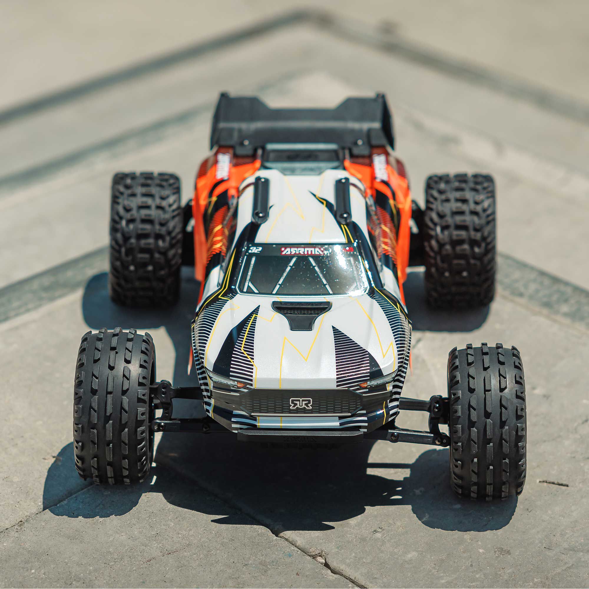 ARRMA 1/10 VORTEKS 2WD RTR Brushed Stadium Truck (Battery & Charger Included), Orange