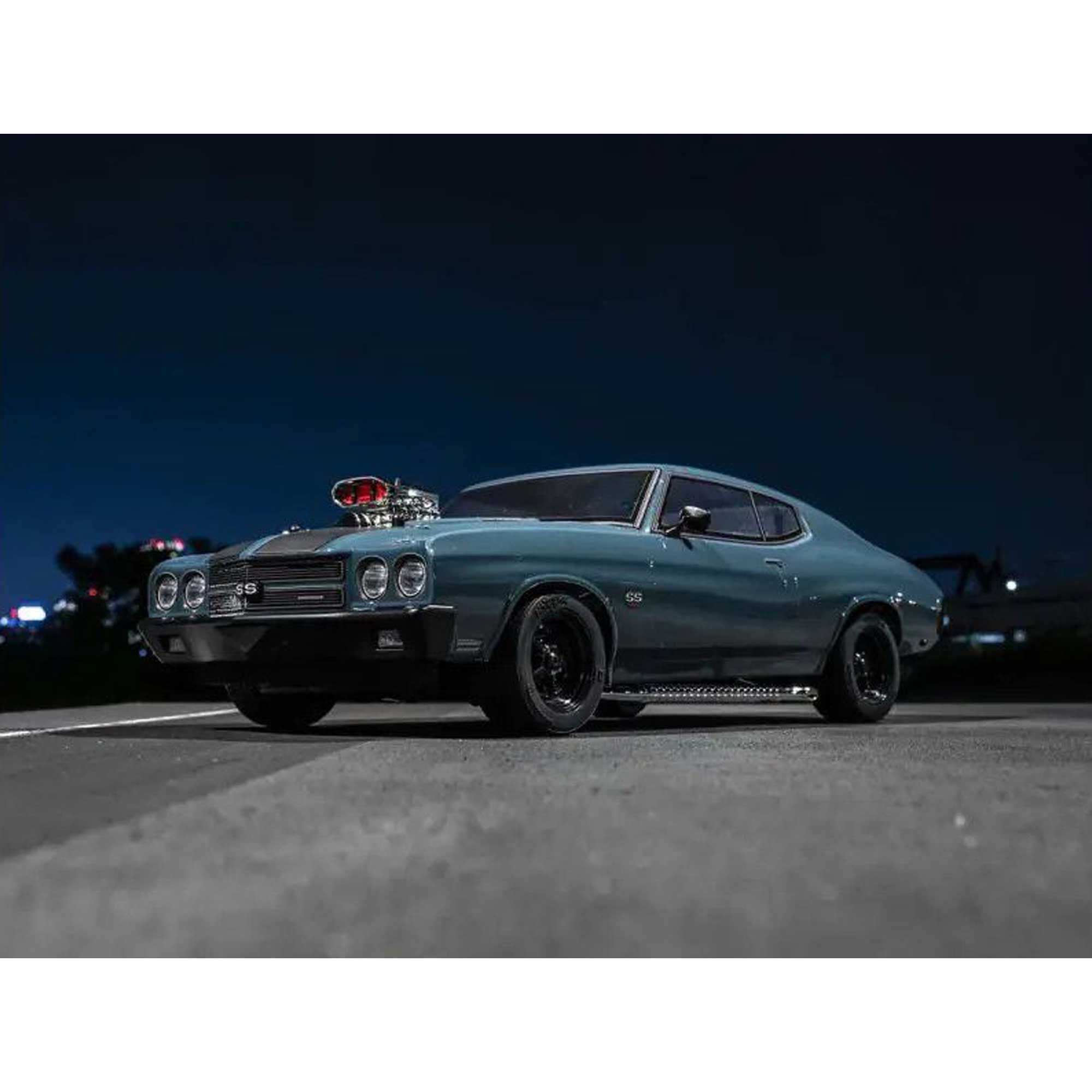 Kyosho 1/10 Fazer Mk2 Brushless 1970 Chevelle Supercharger AWD Touring RTR, Dark Blue