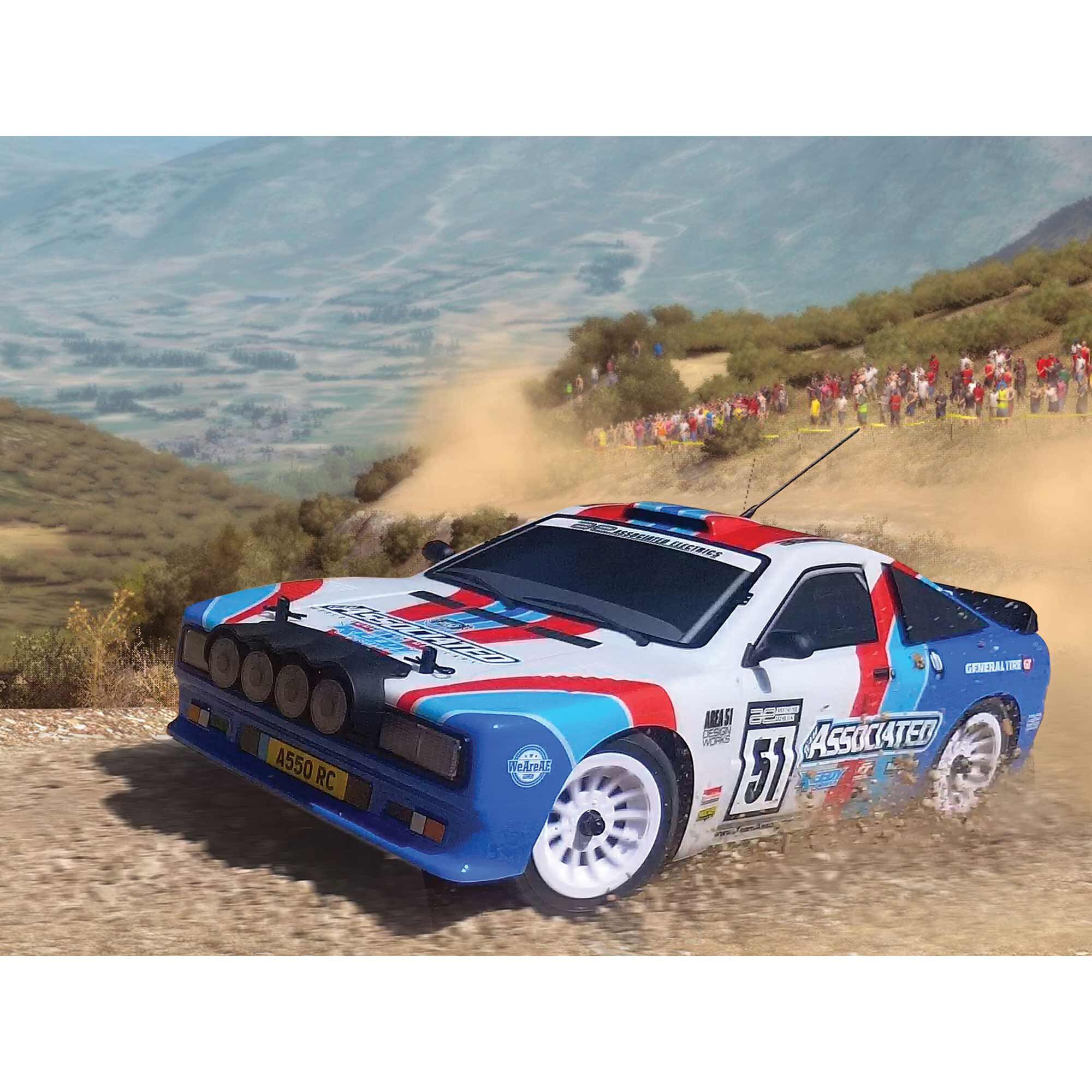 Team Associated 1/10 Apex2 Sport, A550 Rally Car RTR, LiPo Combo