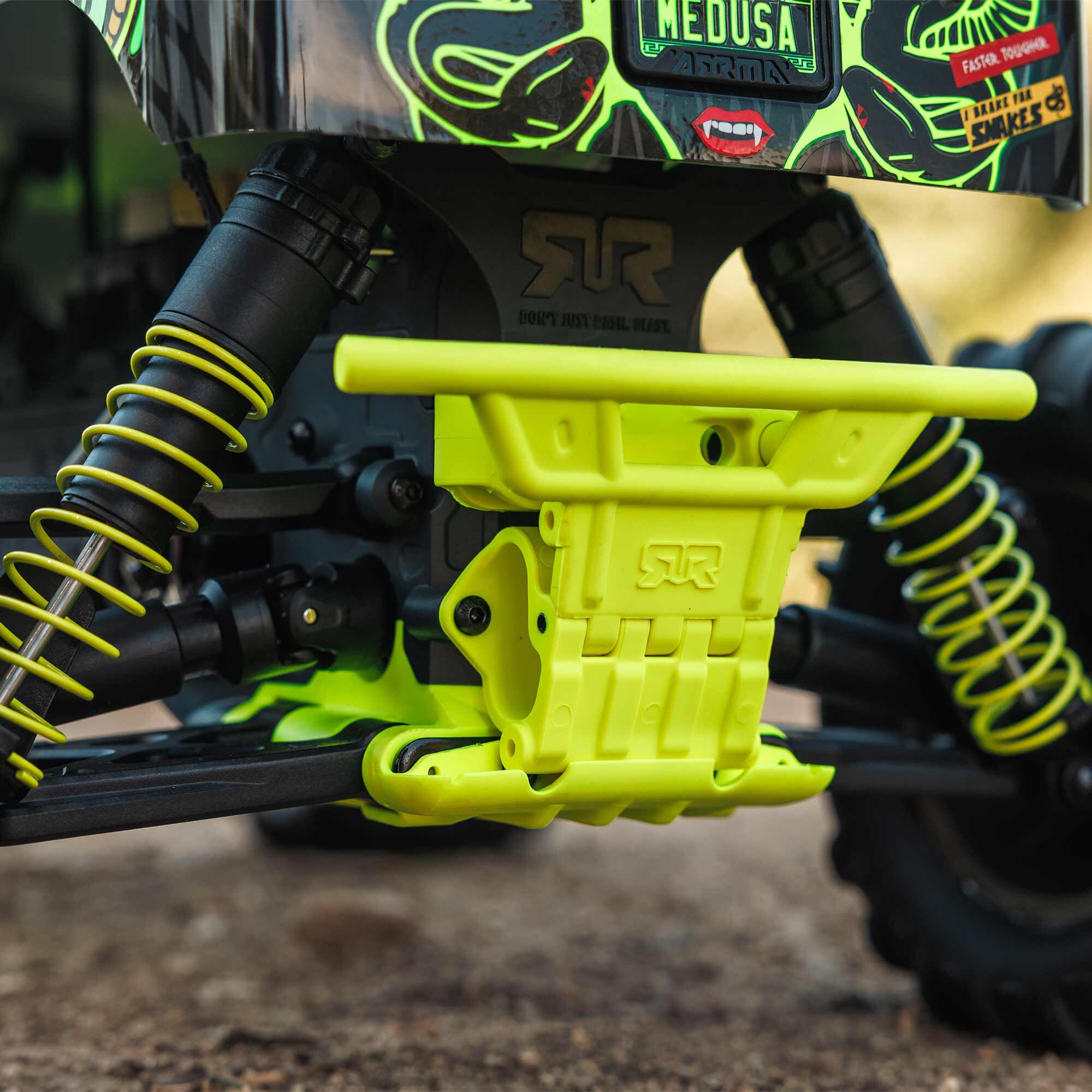 ARRMA 1/10 GORGON 2WD RTR Brushed Monster Truck (Battery & Charger Included), Yellow