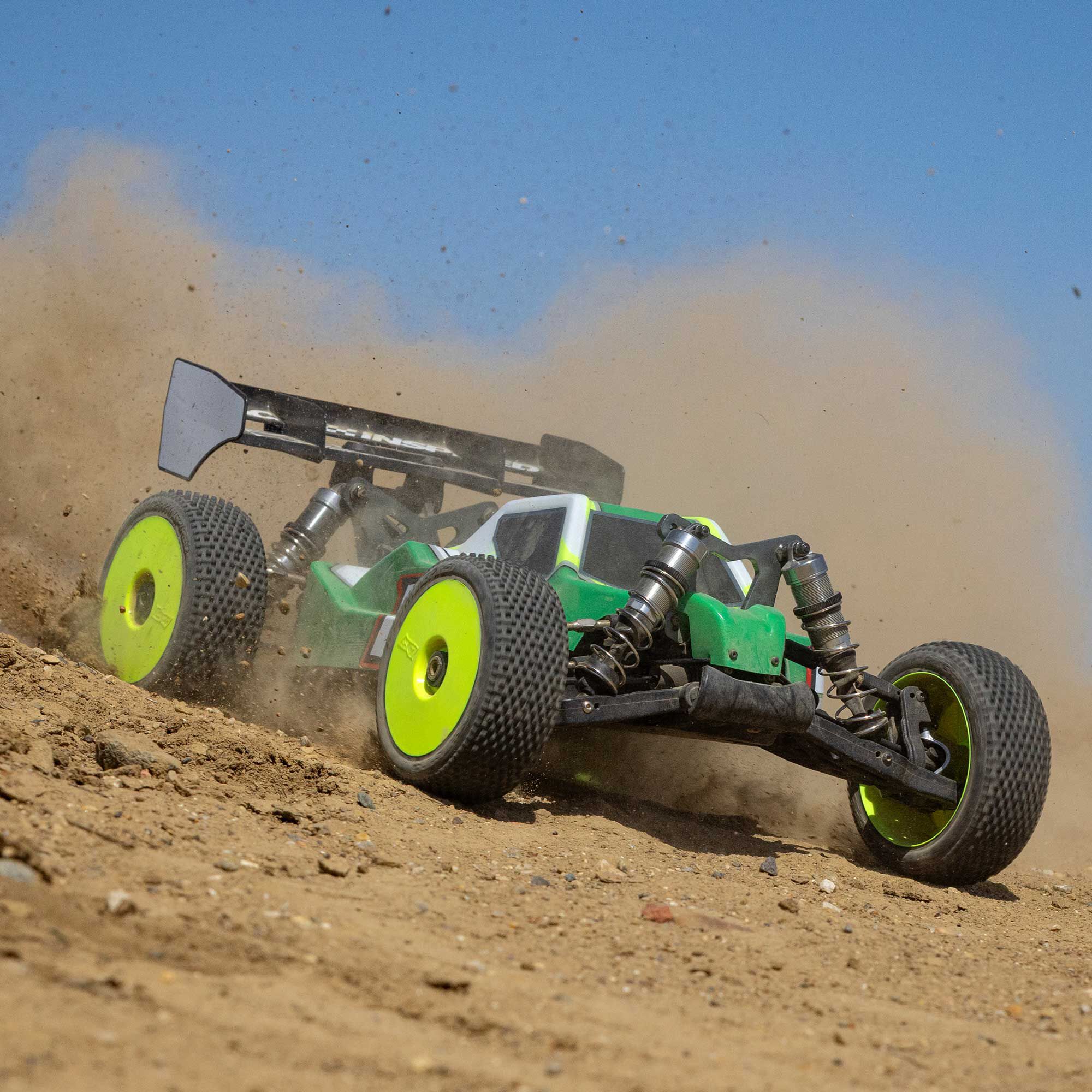 Losi 1/8 8IGHT-XE 4S 4X4 RTR Brushless Race Buggy, Clear
