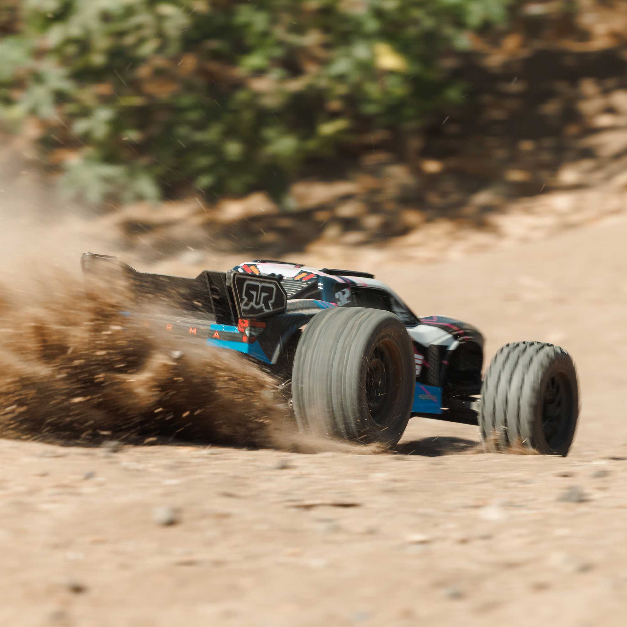 ARRMA 1/10 VORTEKS 2WD RTR Brushed Stadium Truck, Blue