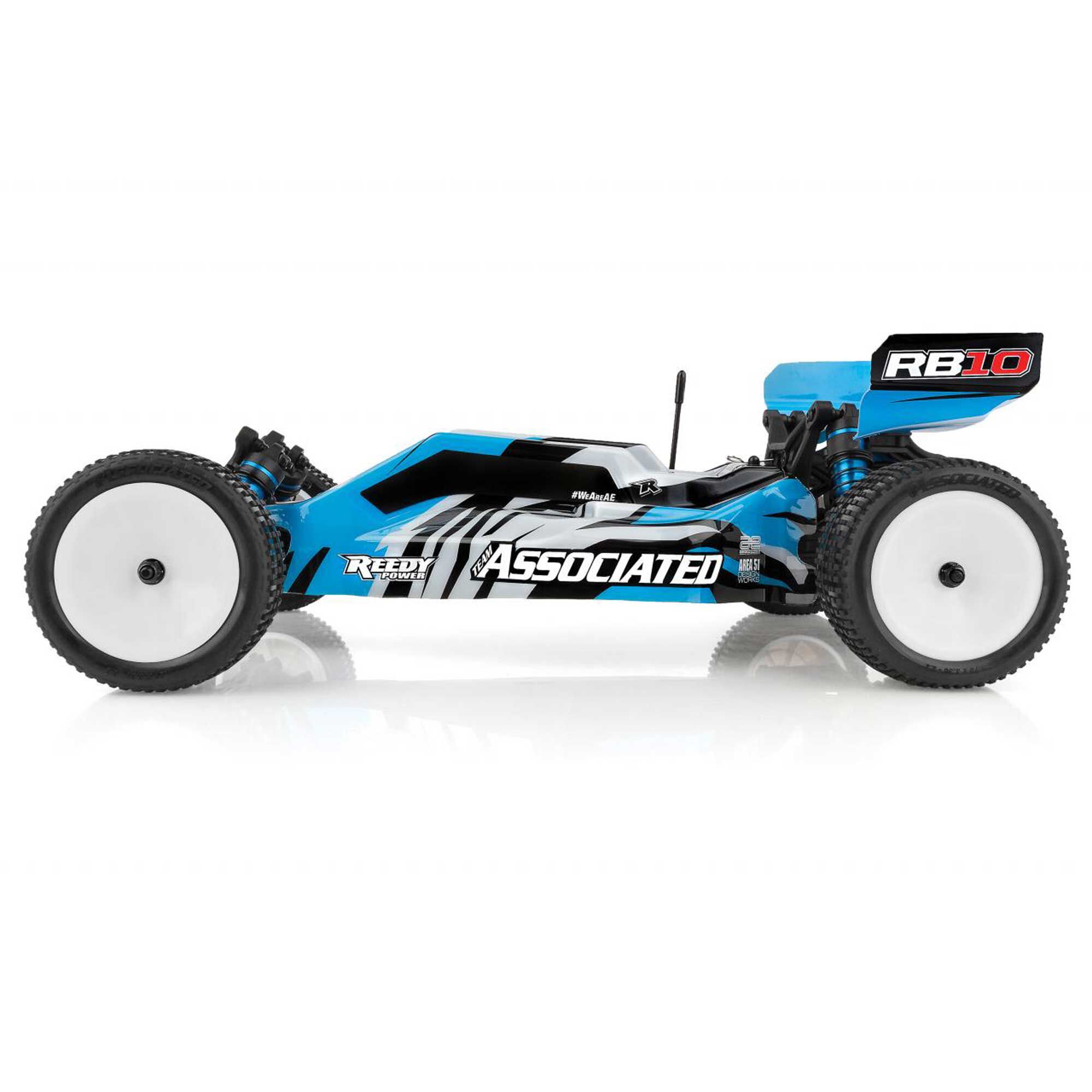 Team Associated 1/10 RB10 2WD Buggy RTR, Blue, LiPo Combo