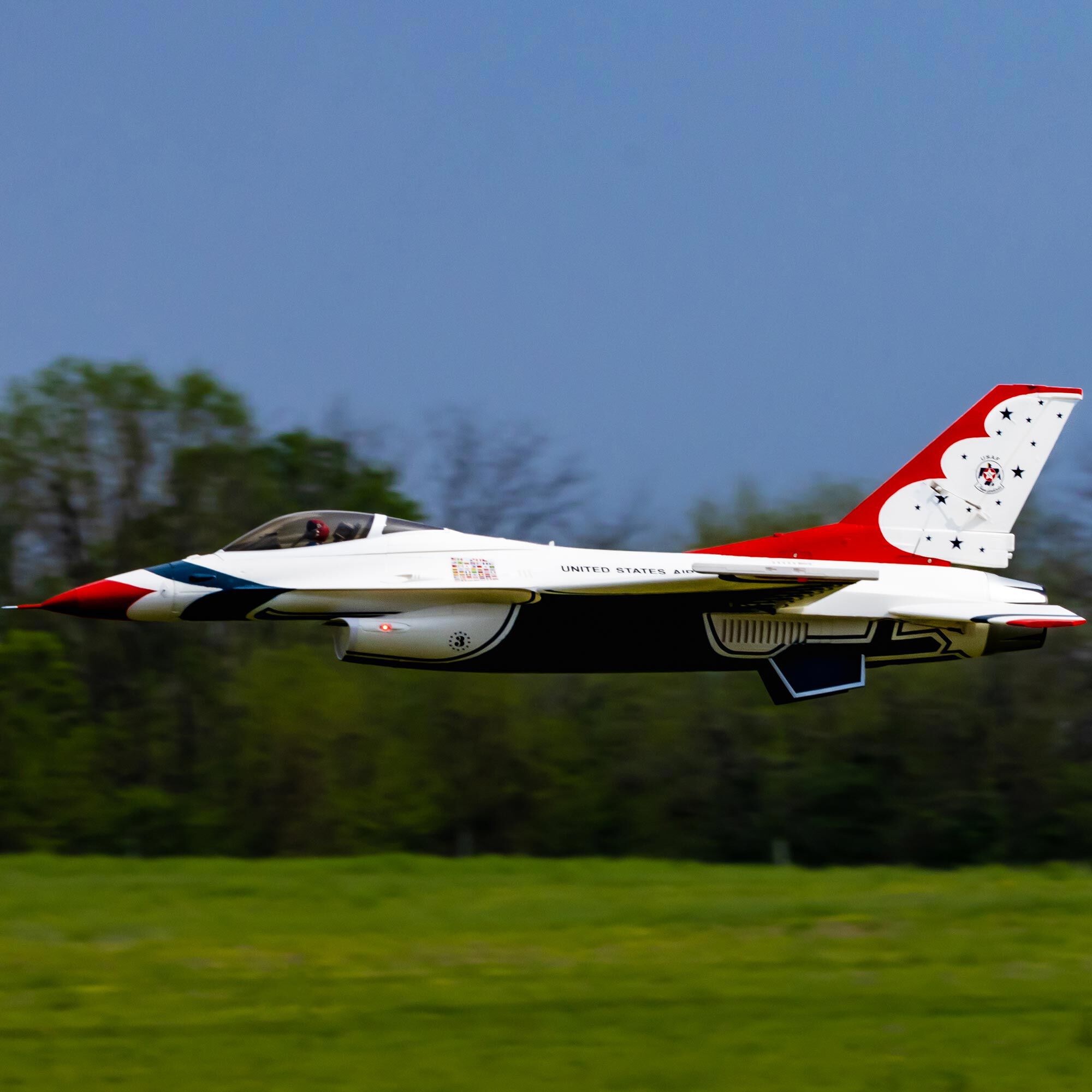 E-flite F-16 Thunderbirds 80mm EDF BNF Basic with AS3X and SAFE Select
