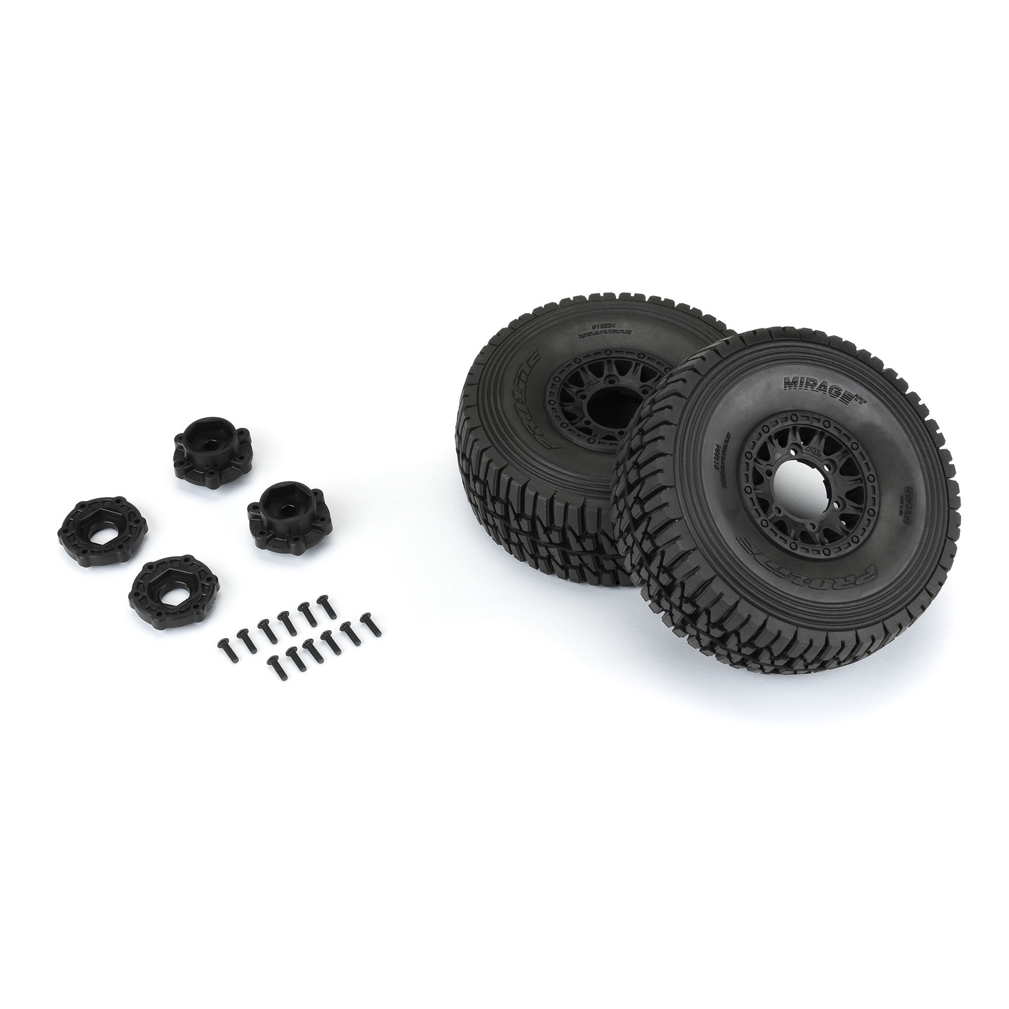 Pro-Line Racing 1/7 Mirage TT BELTED F/R Tires MTD 17mm Blk Raid (2): Mojave 6S, UDR