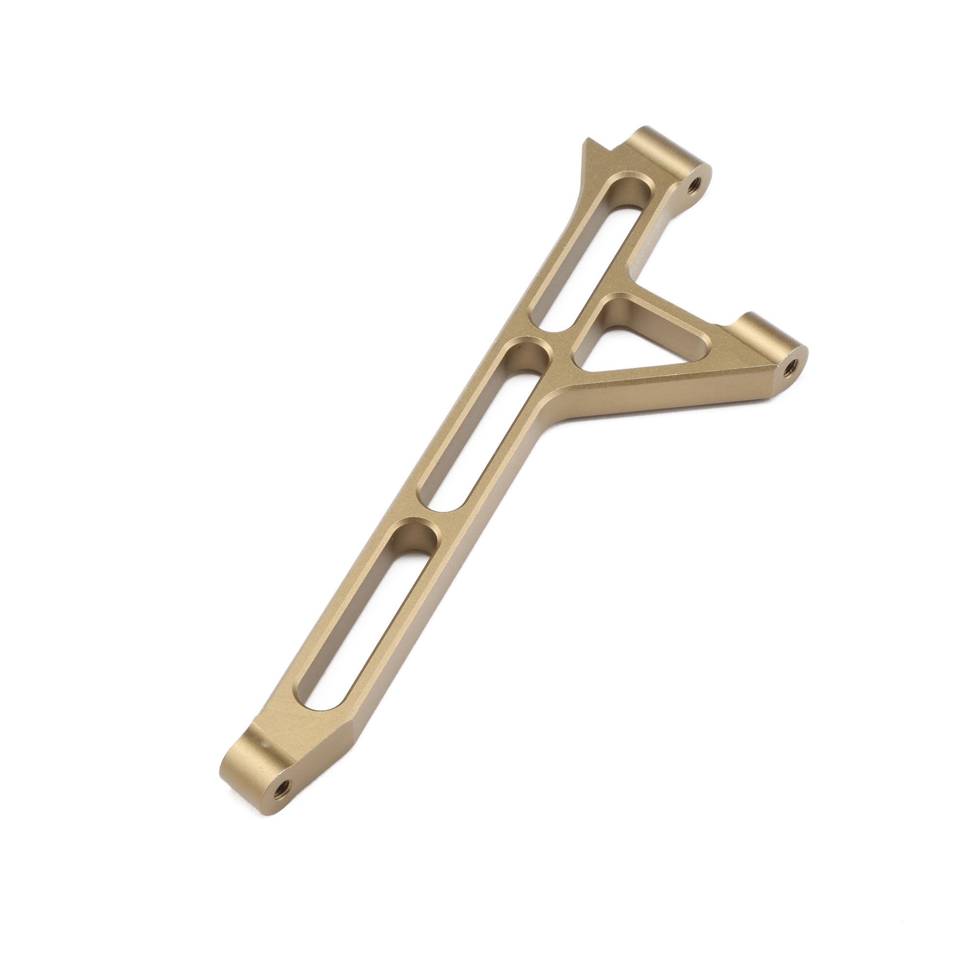 Team Losi Racing Front Chassis Brace, Aluminum, Hard Anodized: 5T, 5B