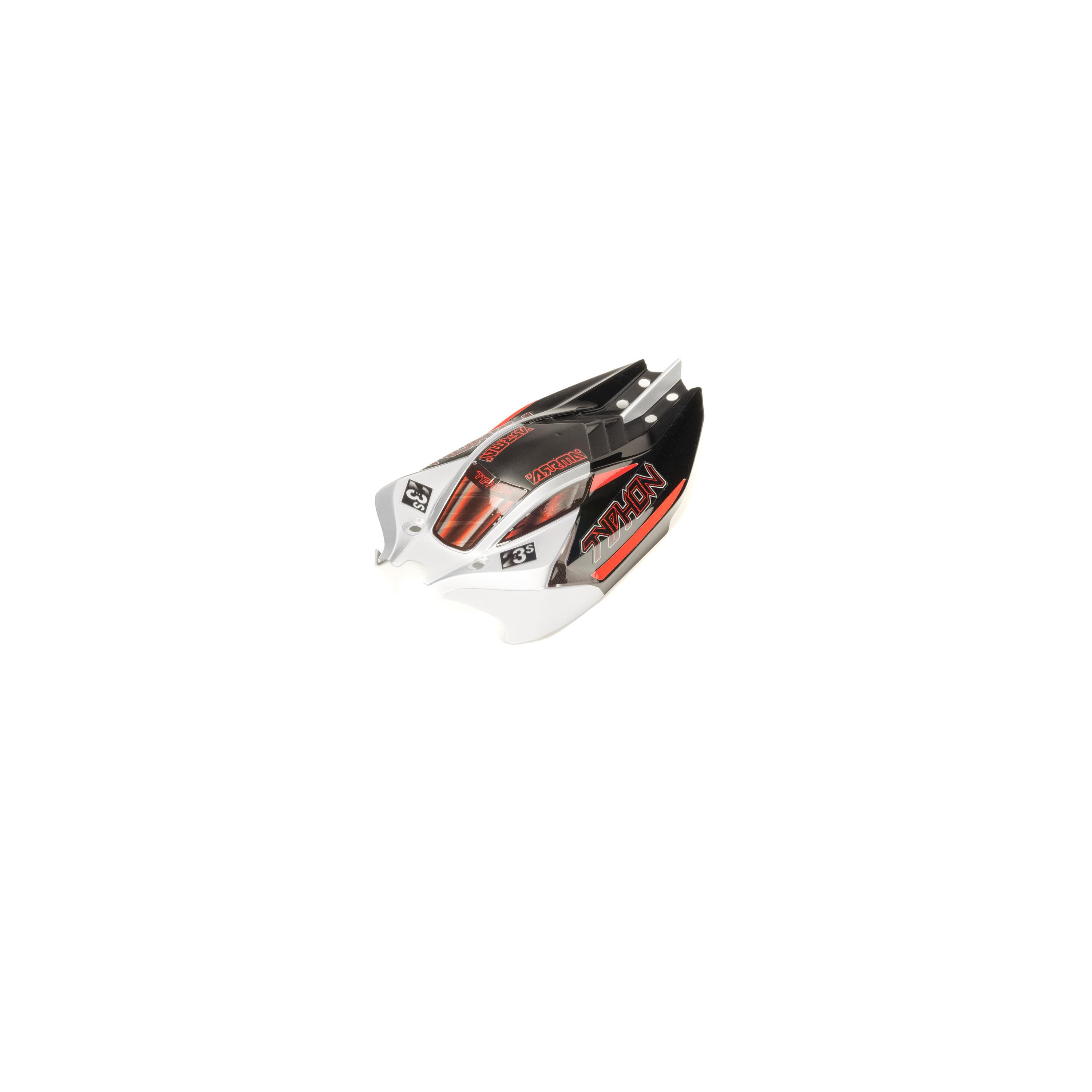 ARRMA TYPHON GROM Body, Silver/Black