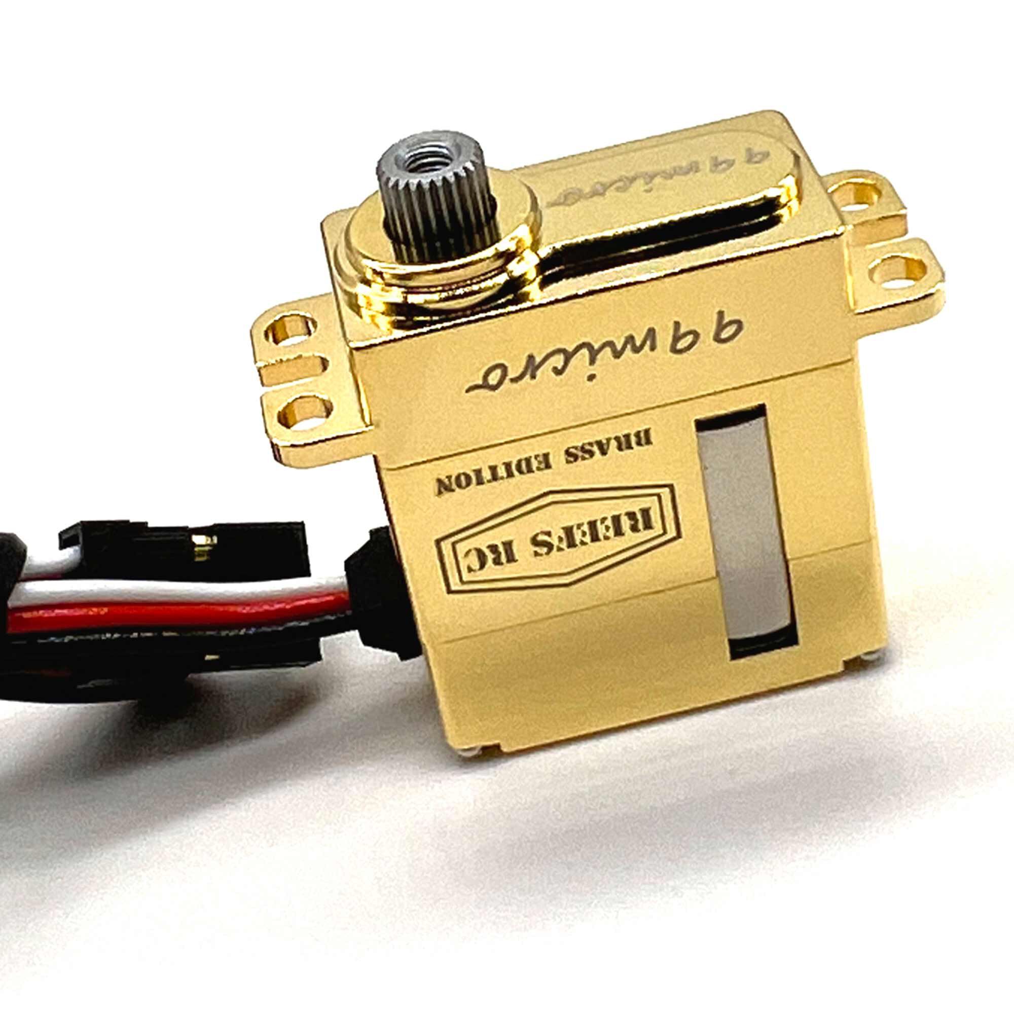 REEFS RC 99 Micro Digital Metal Gear Waterproof Servo, Brass Edition