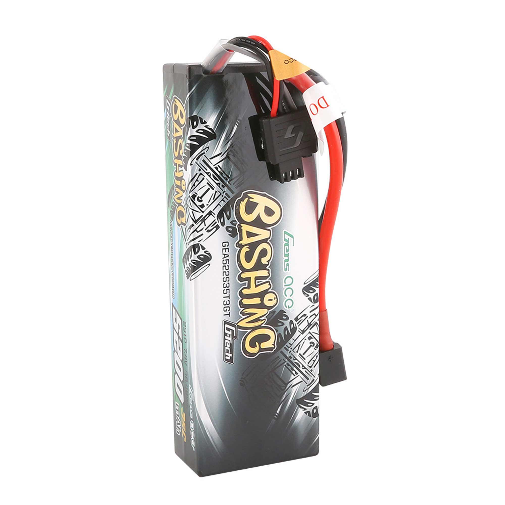 Gens ace 7.4V 5200mAh 2S 35C G-Tech Smart Bashing Hardcase LiPo Battery: EC3/ Deans/ XT60
