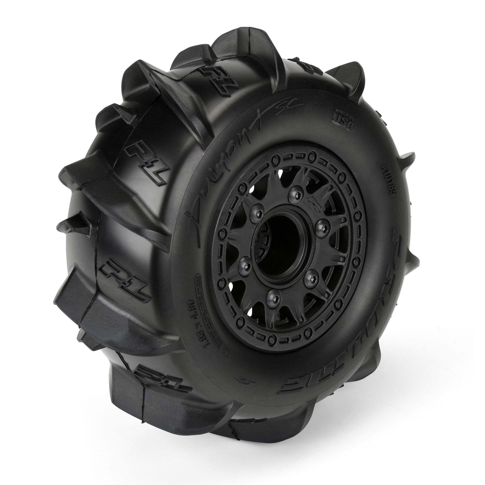 Pro-Line Racing 1/10 Dumont Front/Rear 2.2"/3.0" SC Mounted 12mm Black Raid (2)