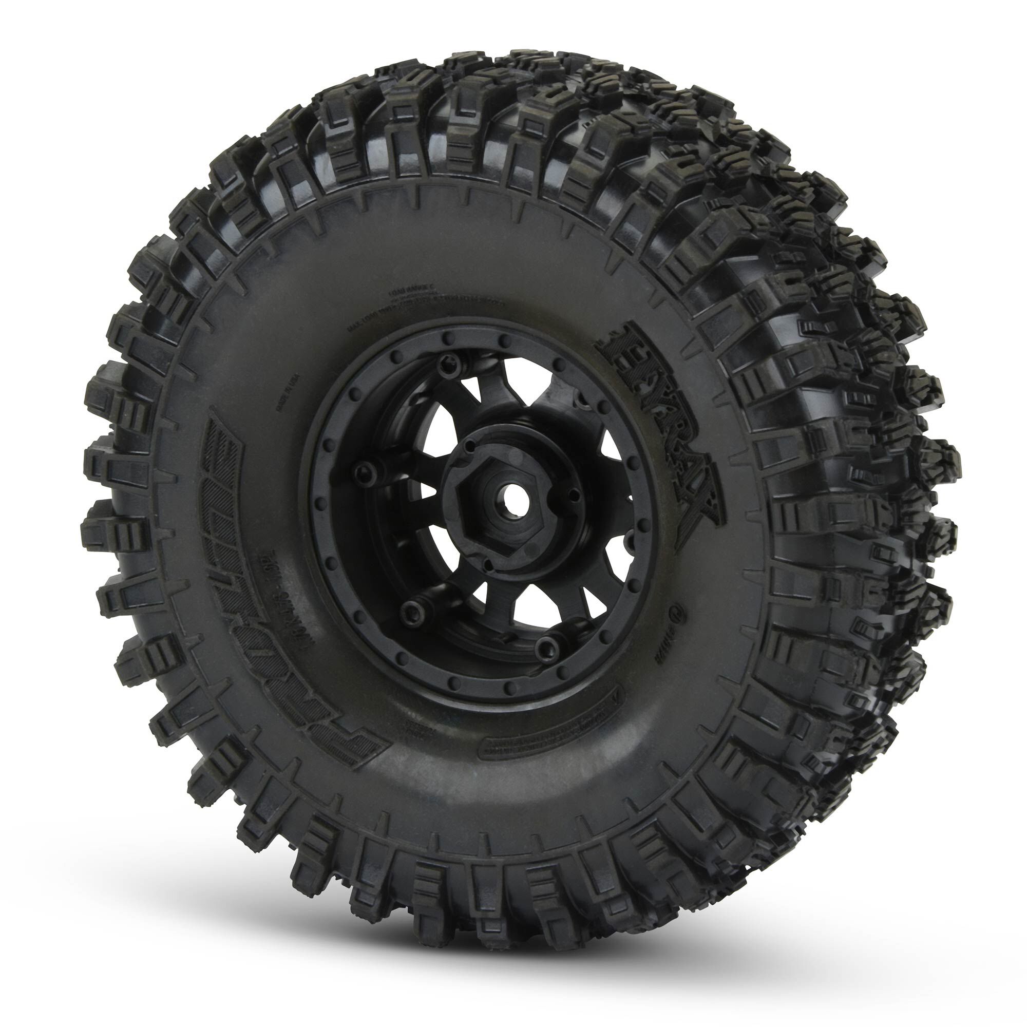 Pro-Line Racing 1/10 Hyrax G8 F/R 1.9" Crawler Trs Mounted 12mm Blk/Slvr Impulse (2)