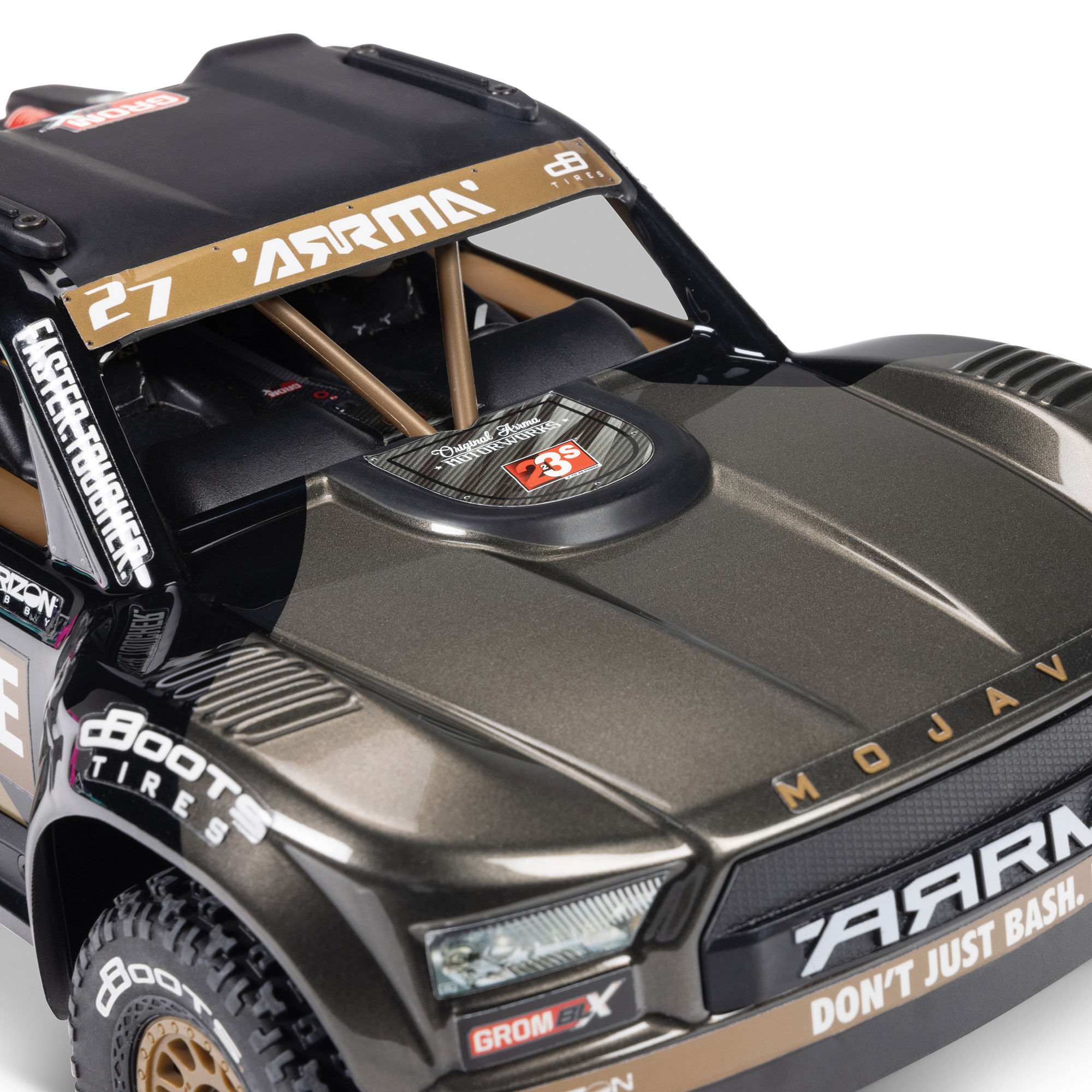 ARRMA 1/16 MOJAVE GROM 223S DSC 4X4 RTR Brushless Desert Truck, Black