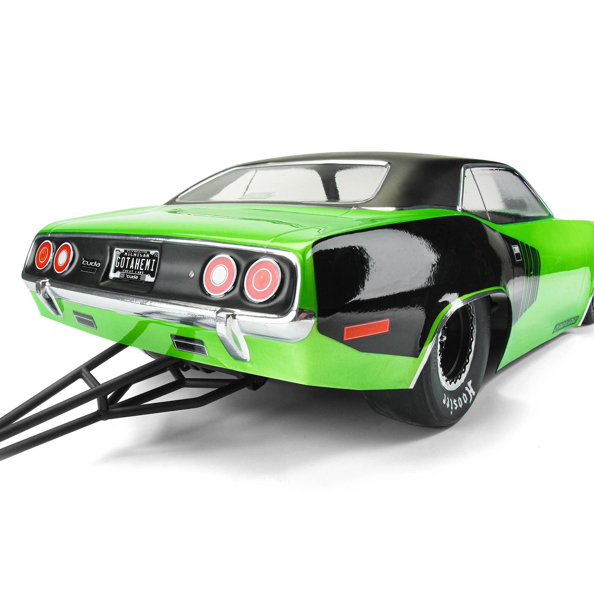 Pro-Line Racing 1/10 1972 Plymouth Barracuda Clear Body: Drag Car