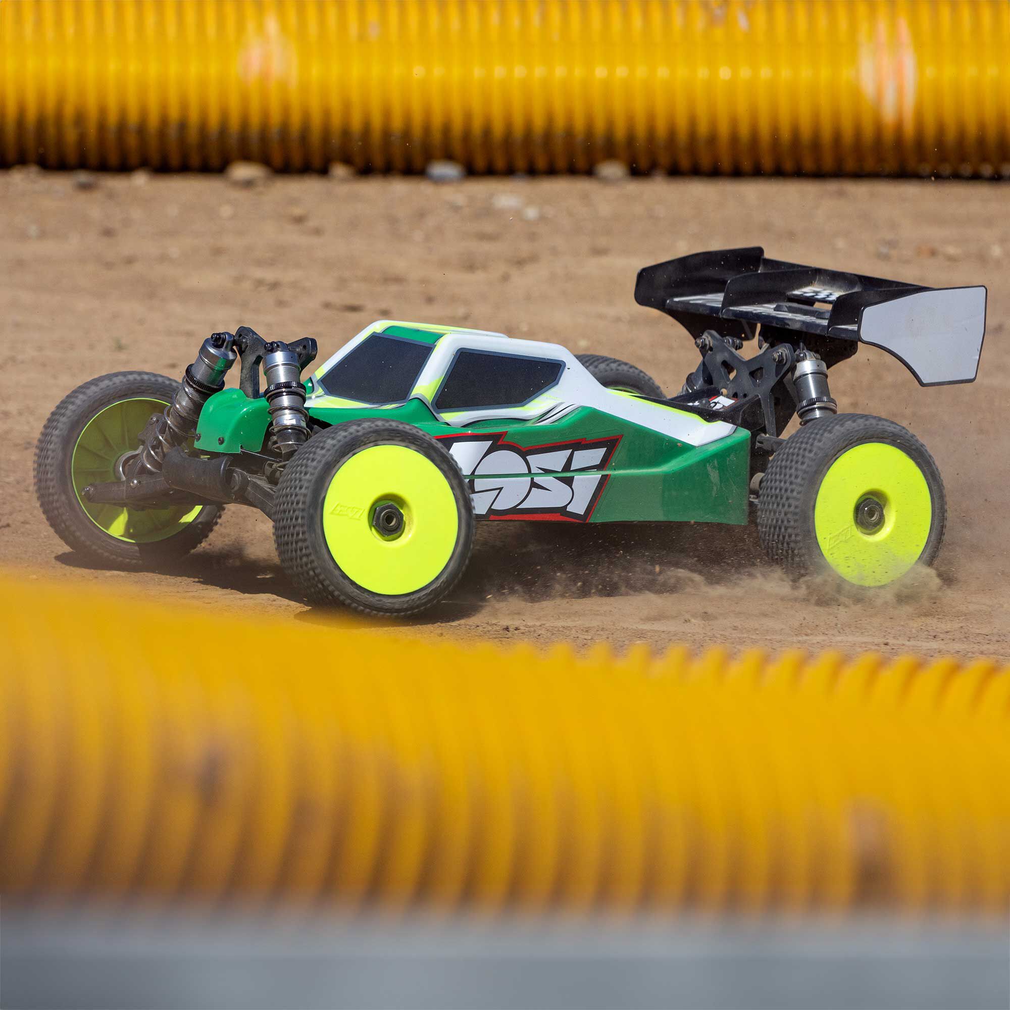 Losi 1/8 8IGHT-XE 4S 4X4 RTR Brushless Race Buggy, Clear