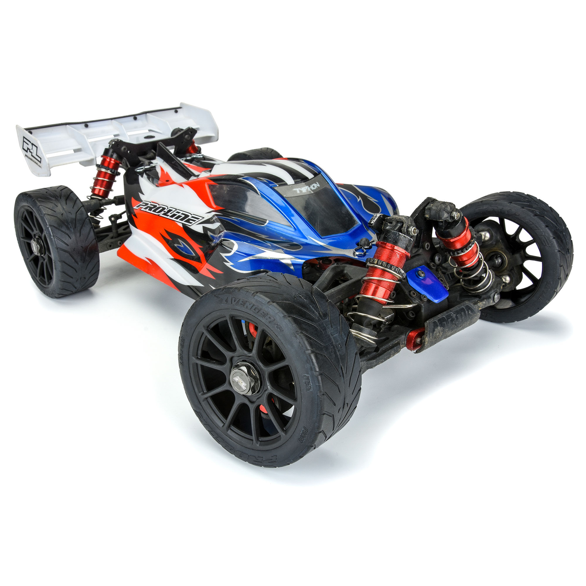 Pro-Line Racing 1/8 Avenger HP BELTED S3 Fr/Rr Buggy Tires Mounted 17mm Black (2)
