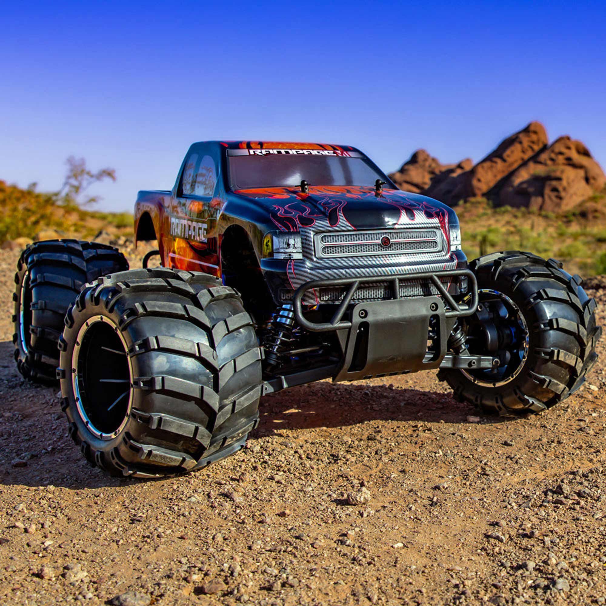 Redcat Racing 1/5 Rampage MT V3 4X4 Gas Monster Truck RTR, Orange Flame