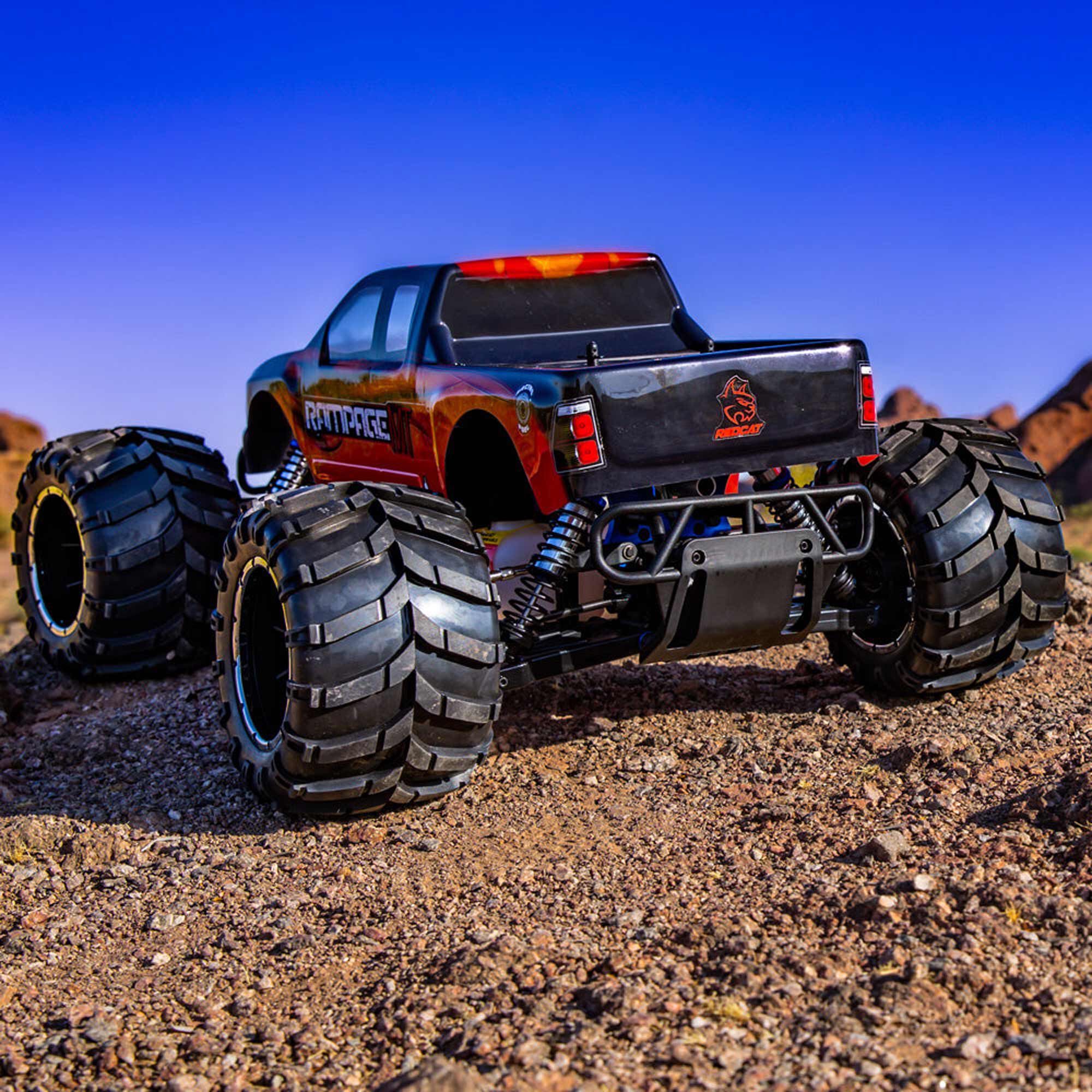 Redcat Racing 1/5 Rampage MT V3 4X4 Gas Monster Truck RTR, Orange Flame
