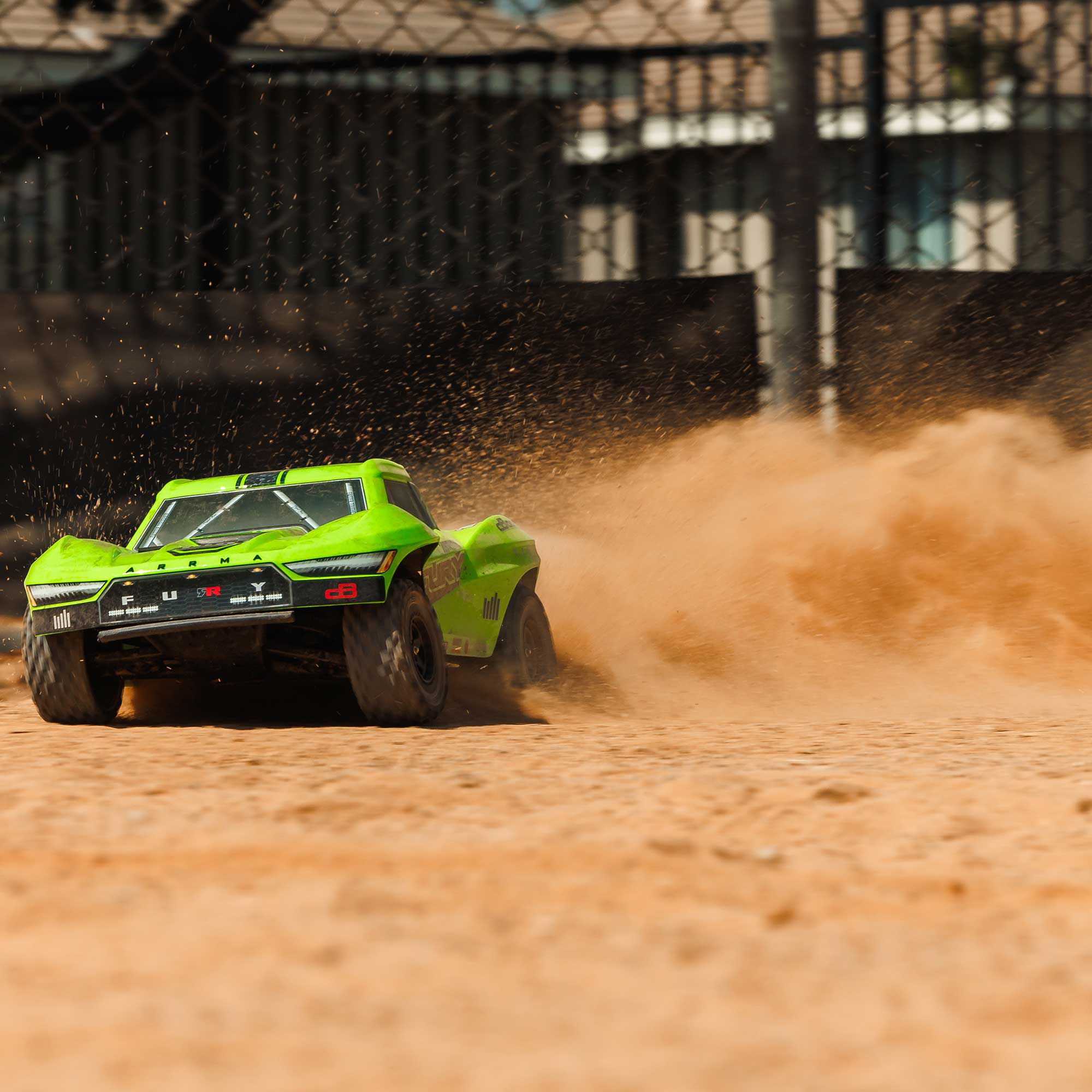 ARRMA 1/10 FURY 2WD RTR Brushed Short Course Truck, Green