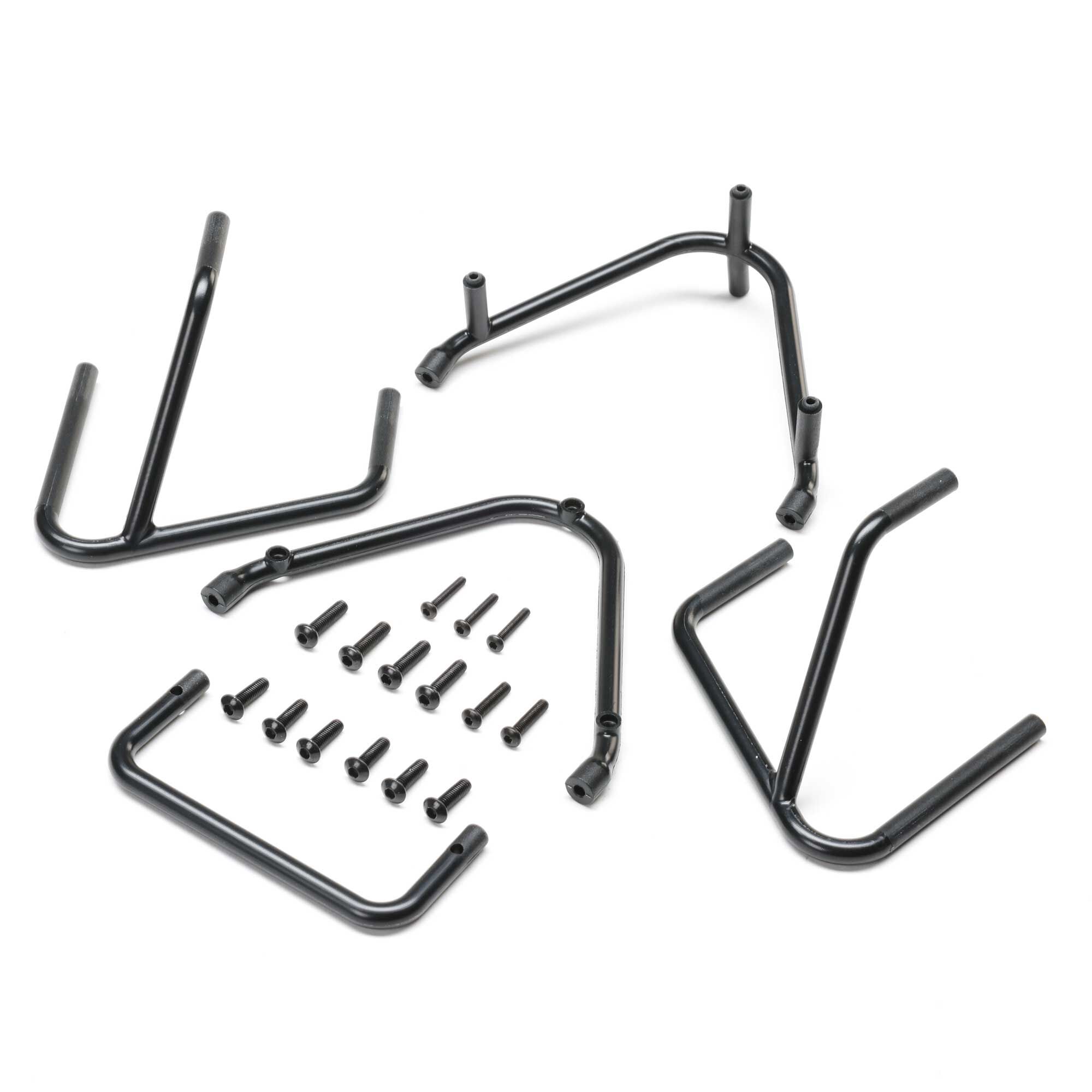 Losi Bumper Set, Black: 22S Sprint