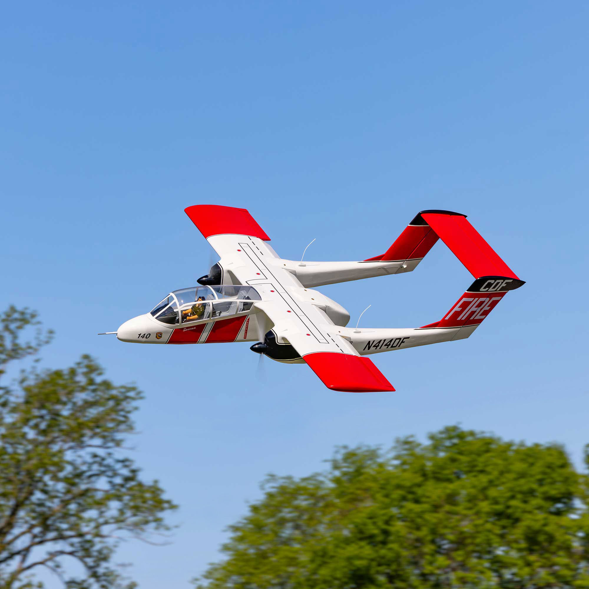 Hangar 9 OV-10 Bronco 20cc ARF with Landing Gear Set, Spektrum Avian Motors and ESCs Combo