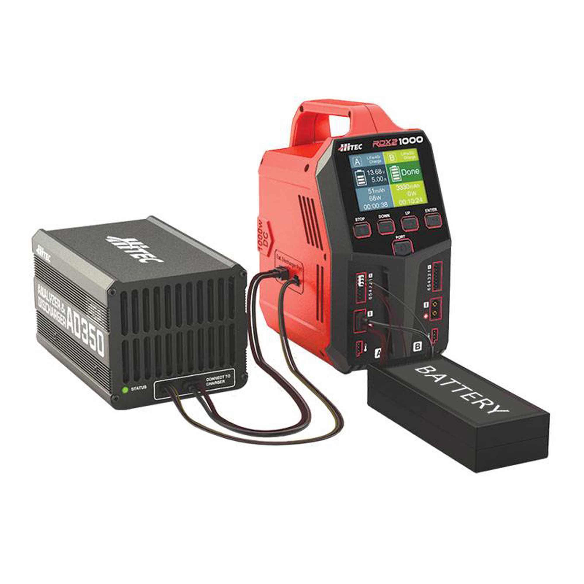 Hitec RCD Inc. RDX2 1000 AC / DC Dual Port Charger / Power Supply