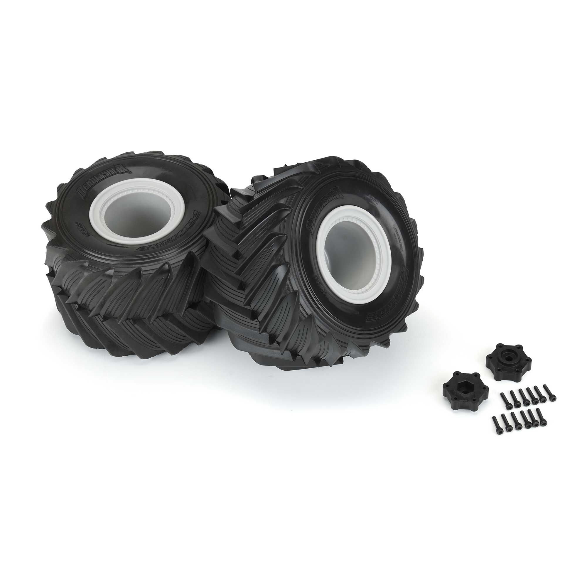 Pro-Line Racing 1/10 Demolisher F/R 2.6"/3.5" MT Tires Mounted 12mm Gray Wheels (2)