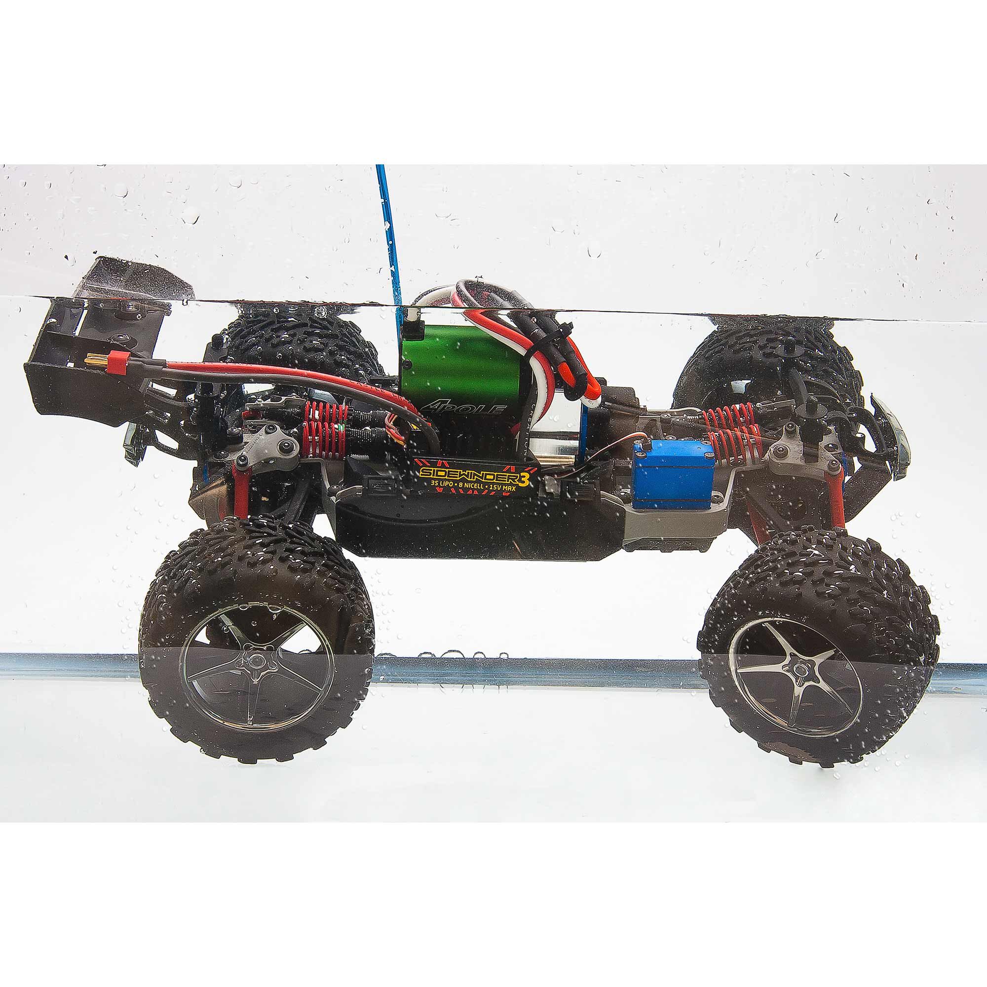 Castle Creations 1/10 SV3 Sidewinder Waterproof ESC / 1406-4600Kv Brushless Motor Combo: 4mm Bullet