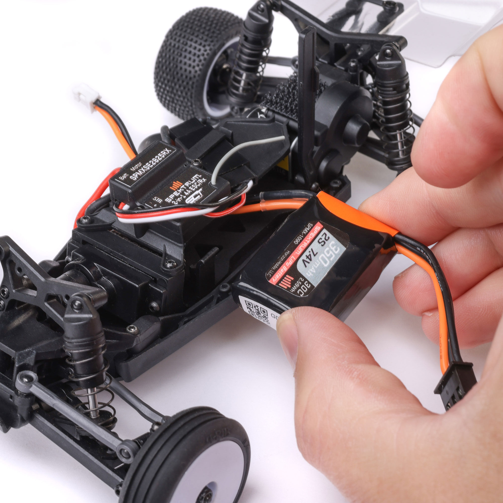Losi 1/24 Micro-B 2S 2WD RTR Race Buggy (Battery & Charger Included), White